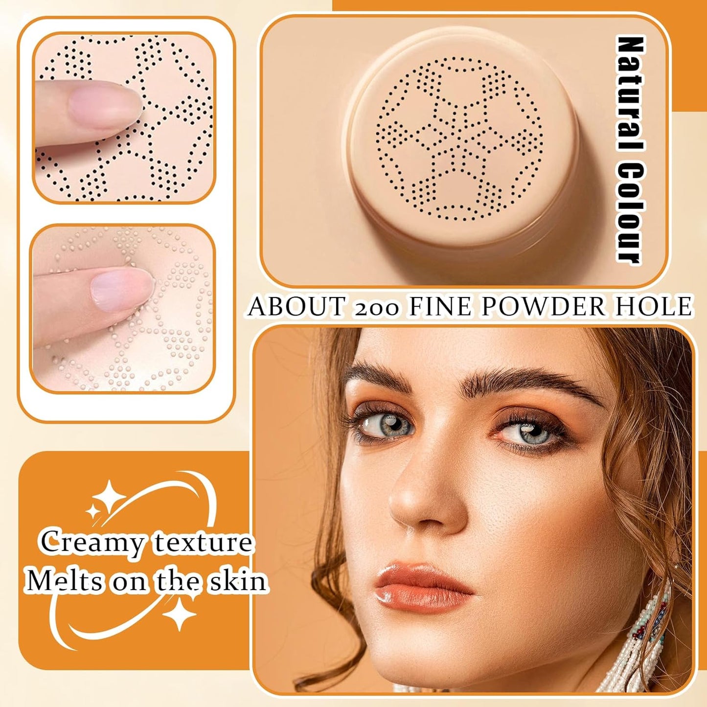 2Pcs Mushroom Head Air Cushion CC Cream Foundation Makeup,Moisturizing BB Cream Face Makeup Liquid Foundation,Long Lasting Full Coverage Concealer for All Skin Types（Natural）D