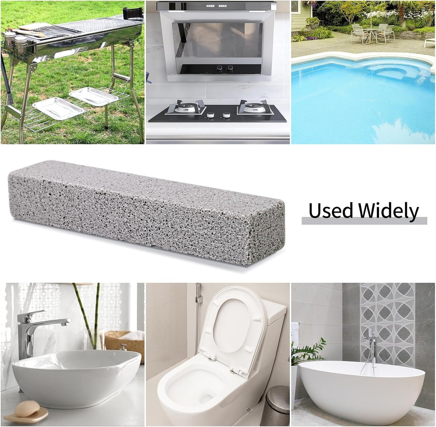 HongWay 36 Pack Pumice Stones for Toilet Cleaning Bowl Stick,Pumice Scouring Pad Pumice Stick Cleaner for Cleaning Toilet, Bathtubs, Kitchen Sink, Grill, Household (5.9 x 1.4 x 0.9 Inches)