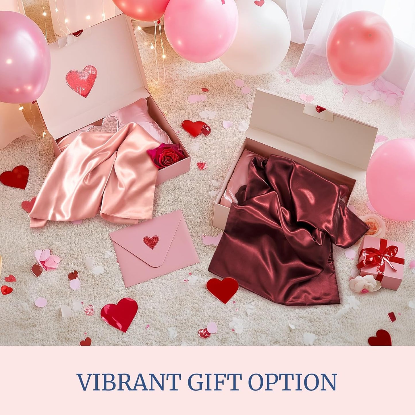 BEDELITE Satin Pillowcase for Hair and Skin, Super Soft Similar to Silk Pillow Cases 4 Pack with Envelope Closure, Cooling Pillowcases for Women Men (20"x36" King Size, Pink)