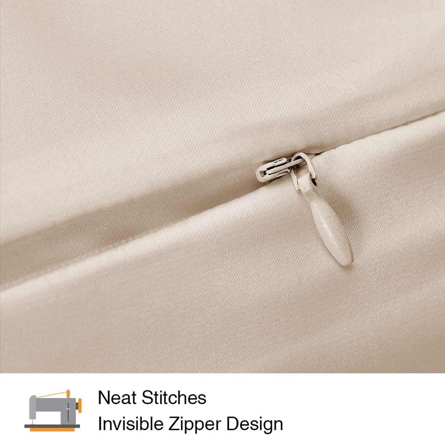 INSSL Silk Pillowcase for Women, Mulberry Silk Pillowcase for Hair and Skin and Stay Comfortable and Breathable During Sleep (Queen, Taupe)