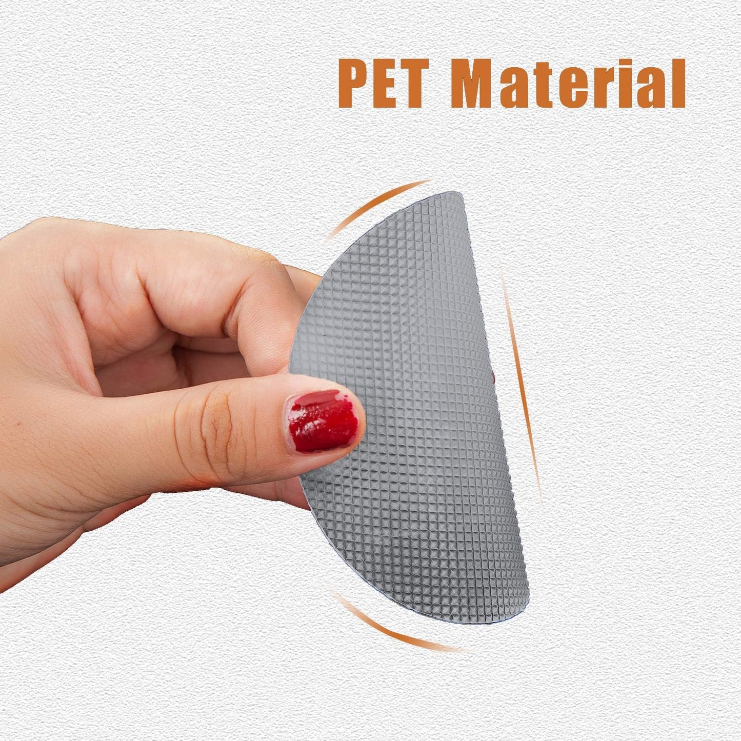 Bathtub Stickers Non-Slip, 12PCS Safety Shower Treads Adhesive Appliques with Premium Scraper (Grey)