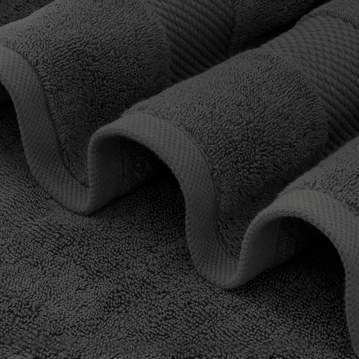 Delara 100% Organic Cotton Towels 650 GSM Plush Feather Touch Quick Dry Hand Towel, Pack of 6 GOTS Certified, Oeko-Tex Green Certified, Organic Cotton Hand Towel, 20"X30"