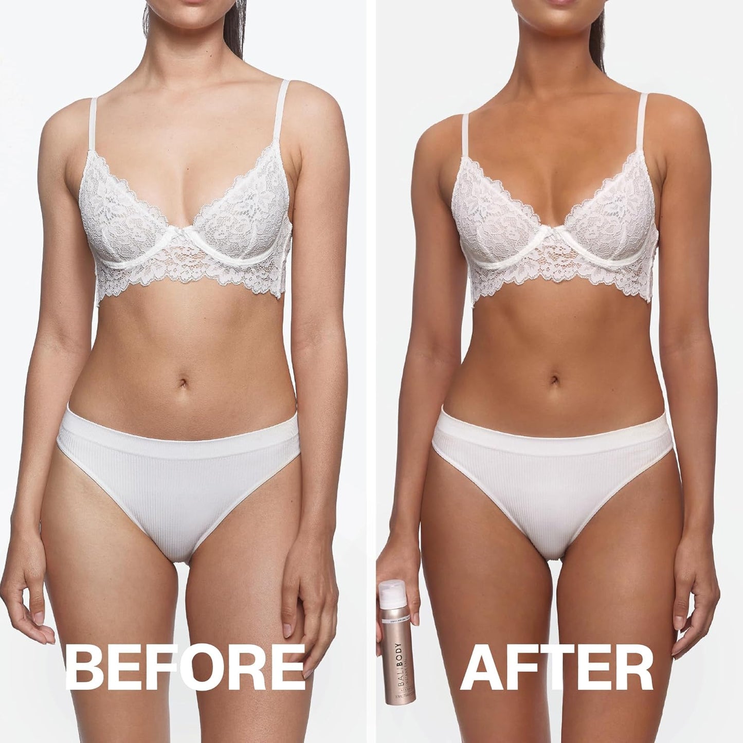 Bali Body Light to Medium Instant Tan + Brush Bundle | Skin Perfecting Aerated Spray, Flawless Airbrushed Bronzed Finish + Washable Self-Tanning Reusable Accessory Tool | Vegan & Cruelty-Free