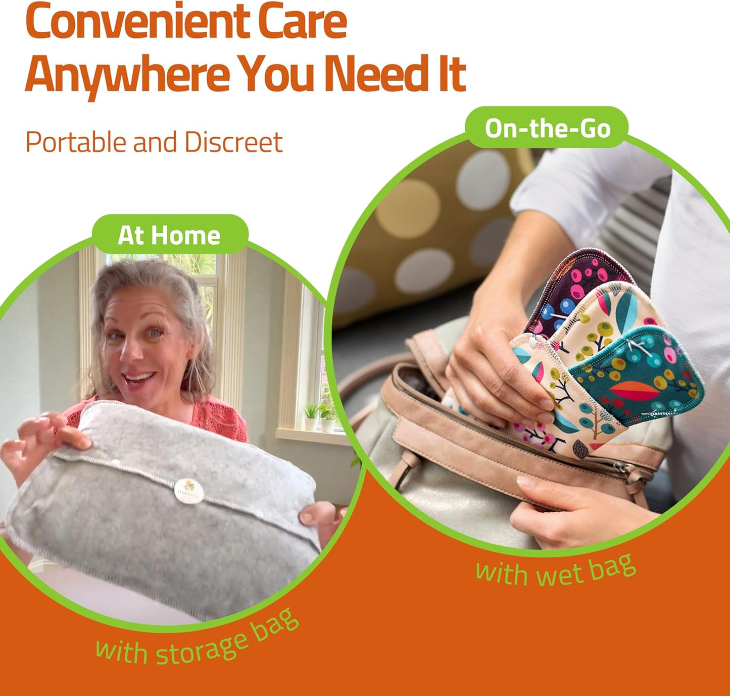 Made in EU - Ultra-Thin Reusable Panty Liners (Medium, 7-Pack) – High-Temp Washable Cloth Panty Liners for Women – Secure & Breathable Organic Viscose Keeps You Fresh & Dry for Daily Vaginal Discharge