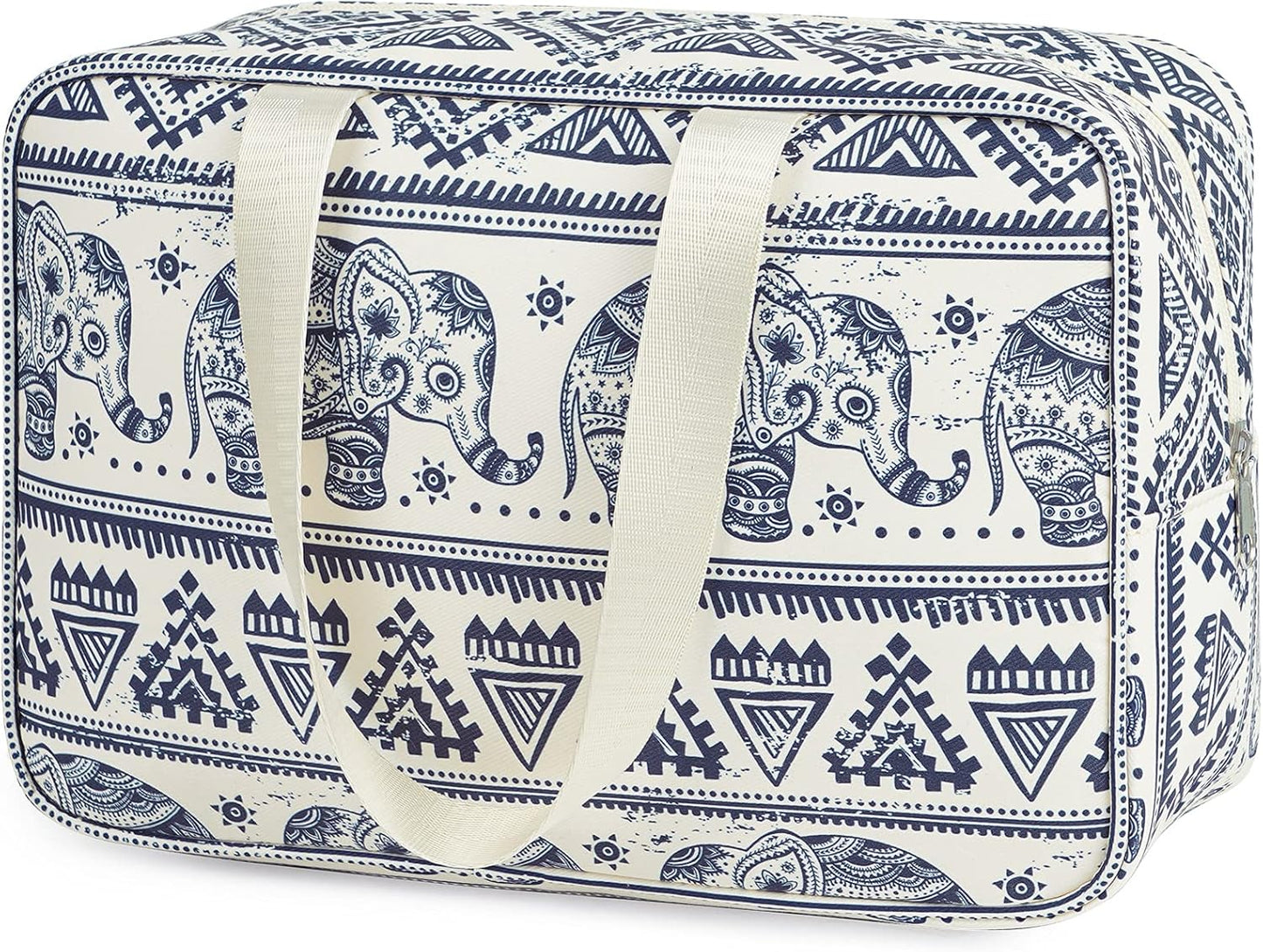 Full Size Toiletry Bag Women Large Cosmetic Bag Travel Makeup Bag Organizer Medicine Bag for Toiletries Essentials Accessories (Large, Elephant)
