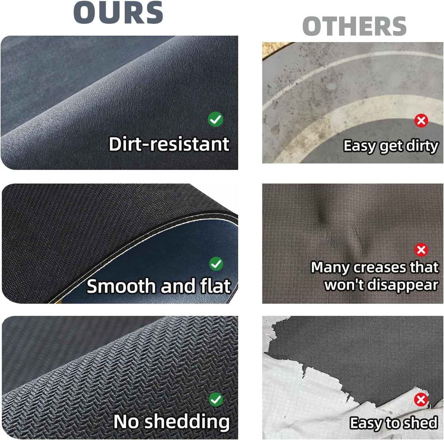 Bathroom Mat Quick Dry, Bathroom Rugs Non Slip Washable Thin Absorbent Bath Mat Fits Under Door Bathroom Floor Mat Perfect for Bath, Shower, or Sink 24"x48" Navy Blue