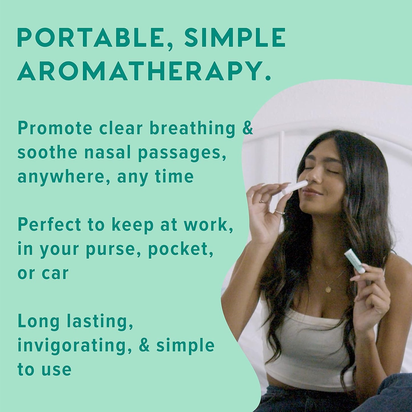 MOXĒ Eucalyptus Essential Oil Nasal Inhaler, Sinus & Congestion Relief, Daily Relaxation, Stress Relief, Therapeutic No-Mess Aromatherapy, Pure and Natural, Made in USA (1 Pack)