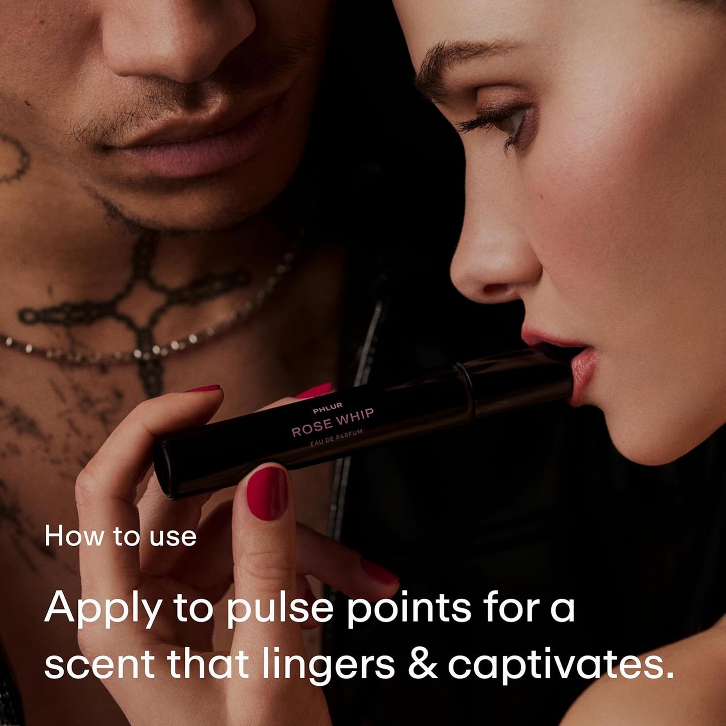 PHLUR Rose Whip Eau de Parfum - Travel Size Perfume - Woody Floral Perfume with Rose, Black Currant, Pink Pepper, Nutmeg, Cashmere Wood & Musk (9.5mL)