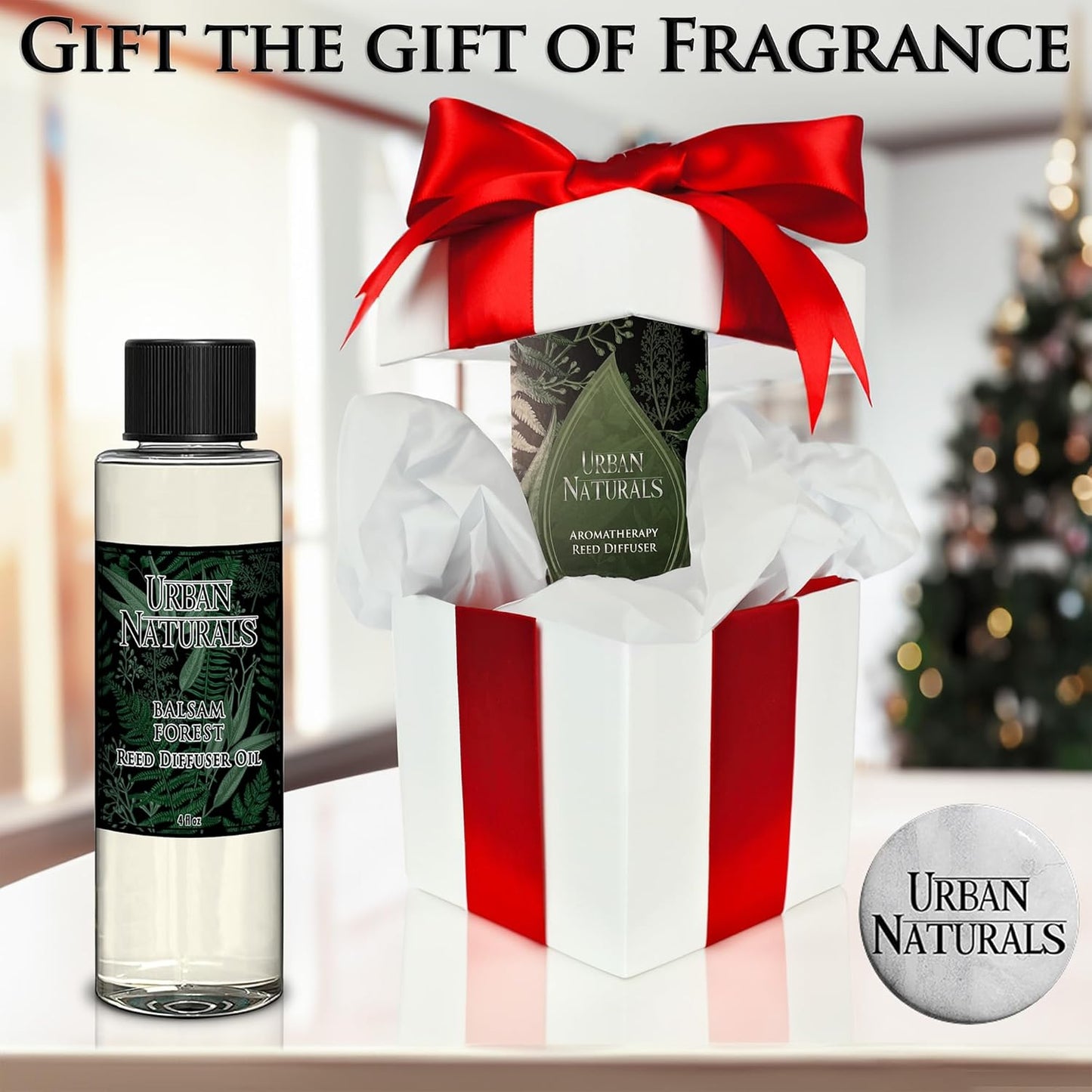 Urban Naturals Lemon Verbena Scented Oil Reed Diffuser Refill | Includes a Free Set of Reed Sticks! 4 oz.