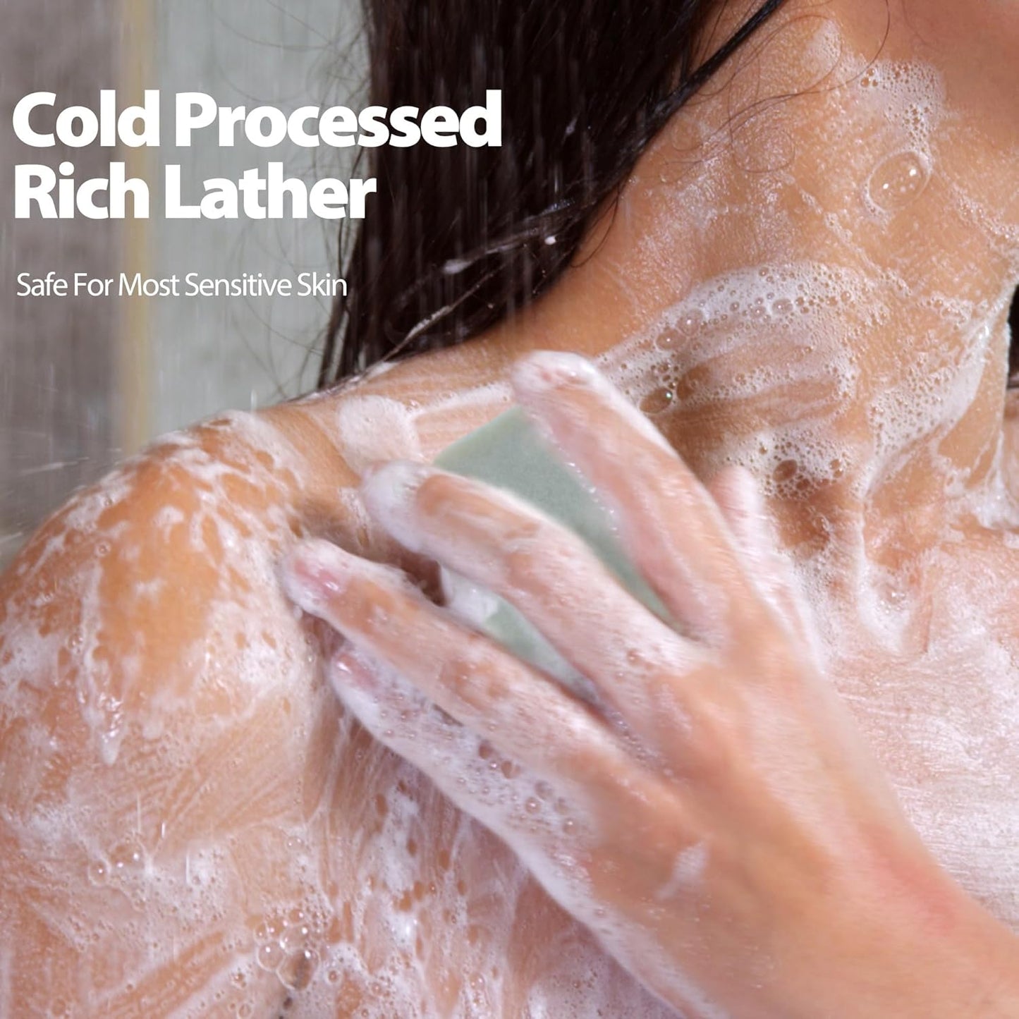 3 Pack Essential Oil Soap Bars Pure Plant Body Soap Bar Natural Face Bath Bar Frankincense Soap Cold Process Rich Creamy Lather-Long Lasting Complex Infused with Olea Cocos Vitamin E 3.5 oz Each