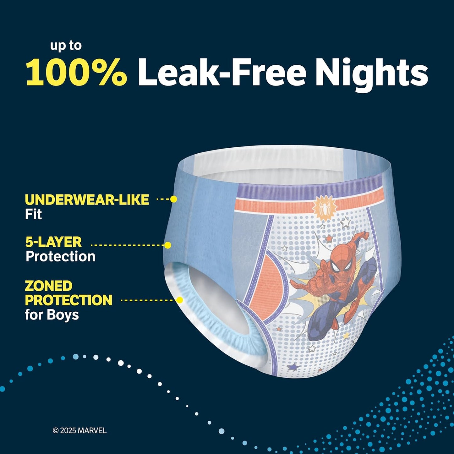 Goodnites Boys' Nighttime Bedwetting Underwear, Size Extra Small (28-43 lbs), 15 Ct, Packaging May Vary