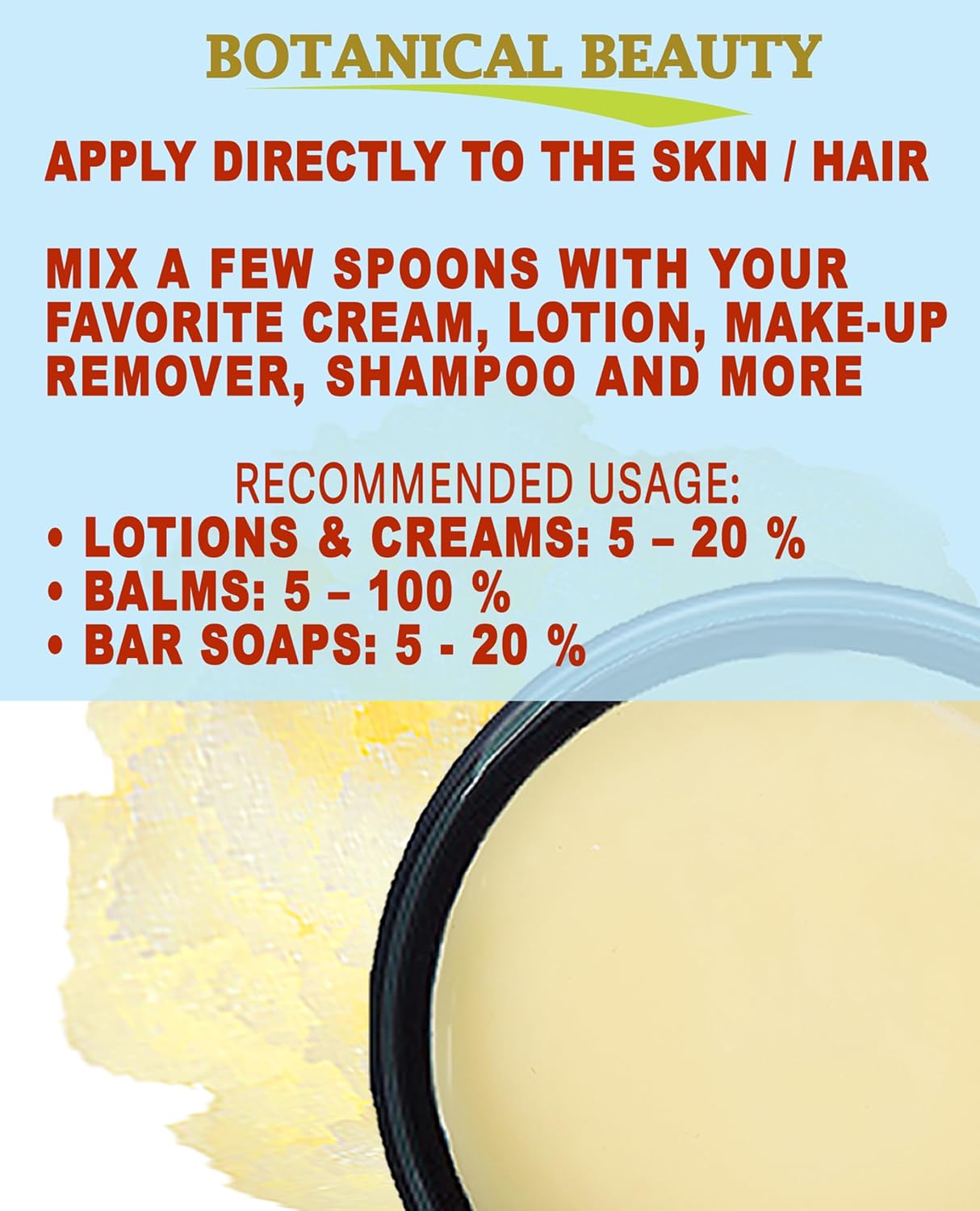 Botanical Beauty MACADAMIA OIL BUTTER 100% Pure Natural VIRGIN UNREFINED Cold-Pressed for Face, Skin, Body, Hair, Lip, Nails. Rich in Vitamin E, Omega 3, Omega 6 (16 Fl Oz)