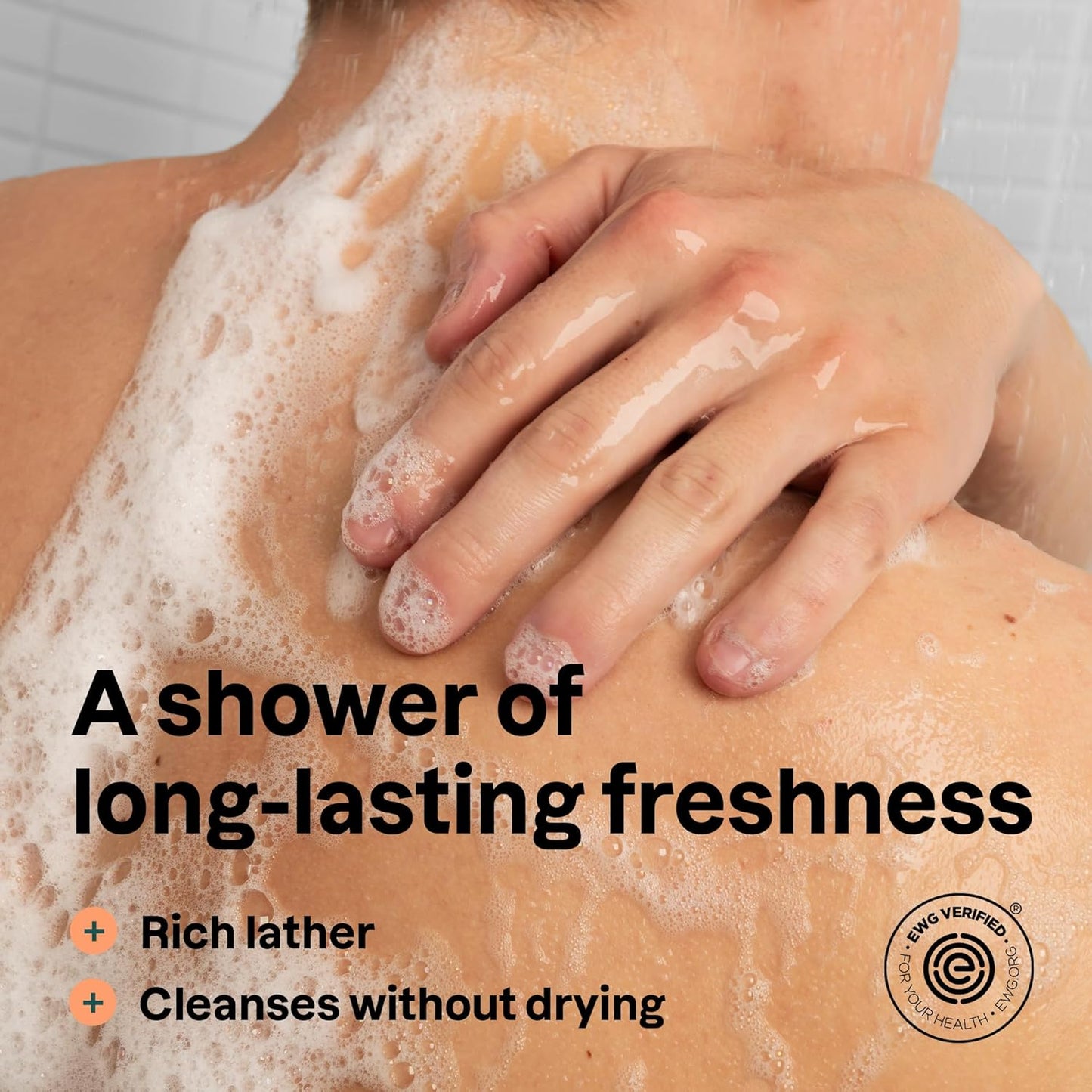 ATTITUDE Shower Gel Body Wash for Men, 98% Natural Origin Ingredients, Paraben & Phthalate Free, EWG Verified, Cleanses Without Drying, Patchouli & Bourbon, 14 Fl Oz (Pack of 3)