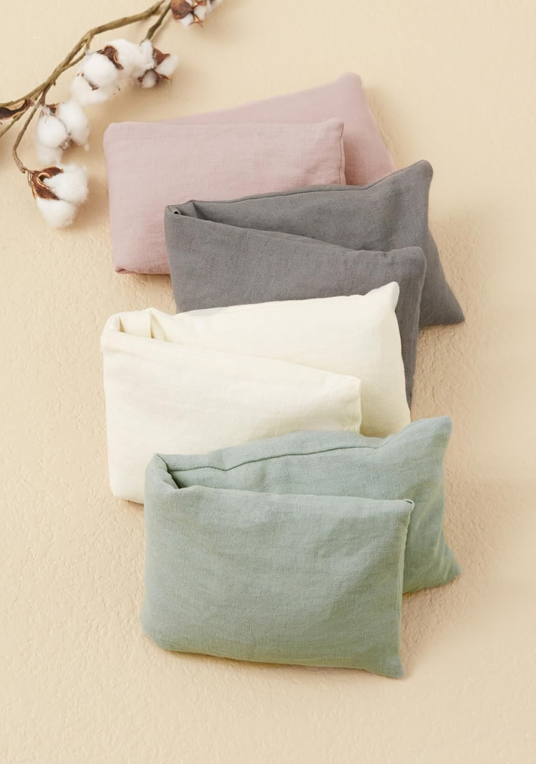 Bucky Linen Hot & Cold Body Wrap, Natural Buckwheat Filling, Sage, 16x5-inch