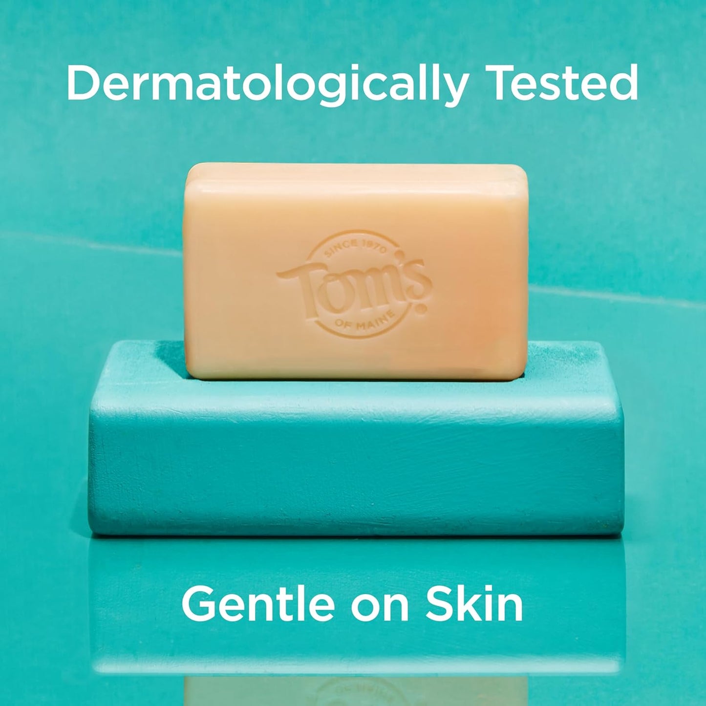 Tom’s of Maine Natural Beauty Bar Soap For Women and Men, Orange Blossom, 5 oz Bar (Pack of 6)