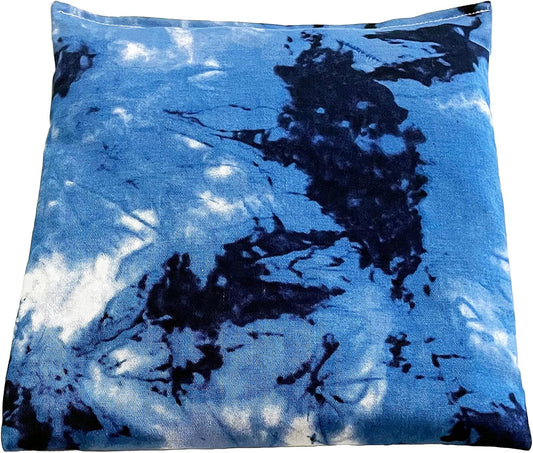 Heating Pad Corn Filled. Natural Heat Therapy for Lower Back, Neck, Shoulders, Cramps. Pain and Stress Relief Heated Wrap. (Blue)