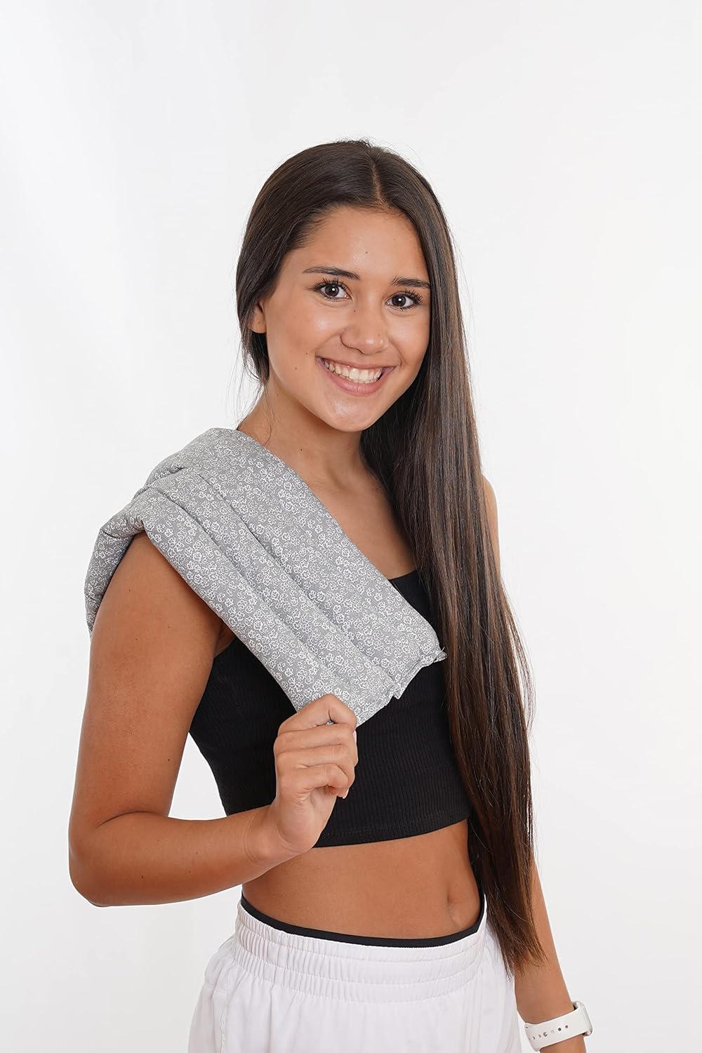 Microwavable Heating Pad for Back Pain, Cramps, Arthritis Relief, Heat Pad with Moist Heat Therapy - Hot Heated Pad Flaxseed, Cherry Pit, Herbs Comforting Aromatherapy, Made in USA, Large