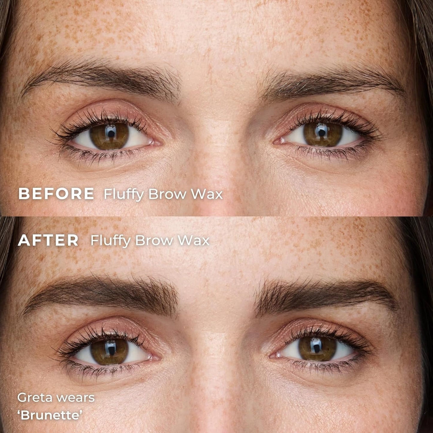 Wunderbrow Fluffy Brow Wax, 16 hour hold, Smudgeproof and Water resistant, Shade: Brunette