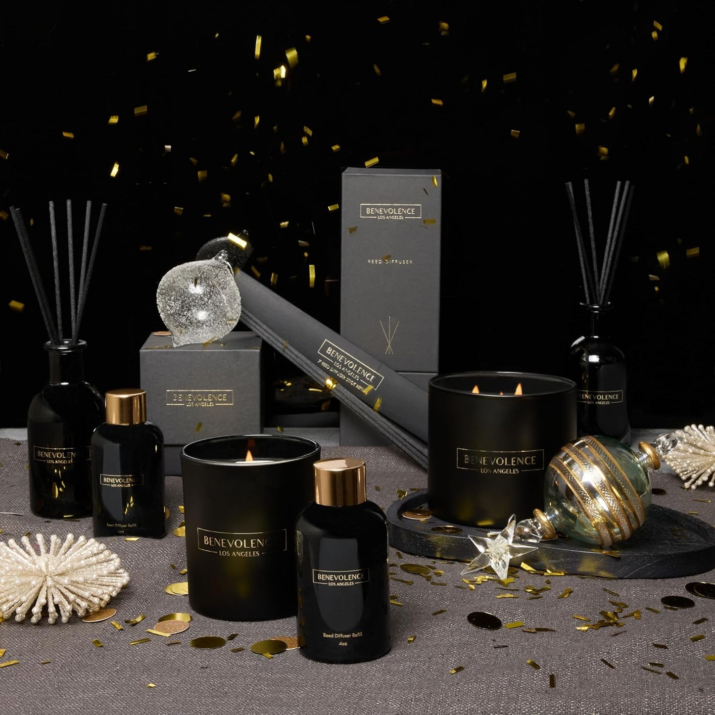 Benevolence LA Lavender & Eucalyptus Reed Diffuser Oil Refill | Long Lasting Home Fragrance for Bathroom and Bedroom | Essential Oils for Relaxation - 4 oz