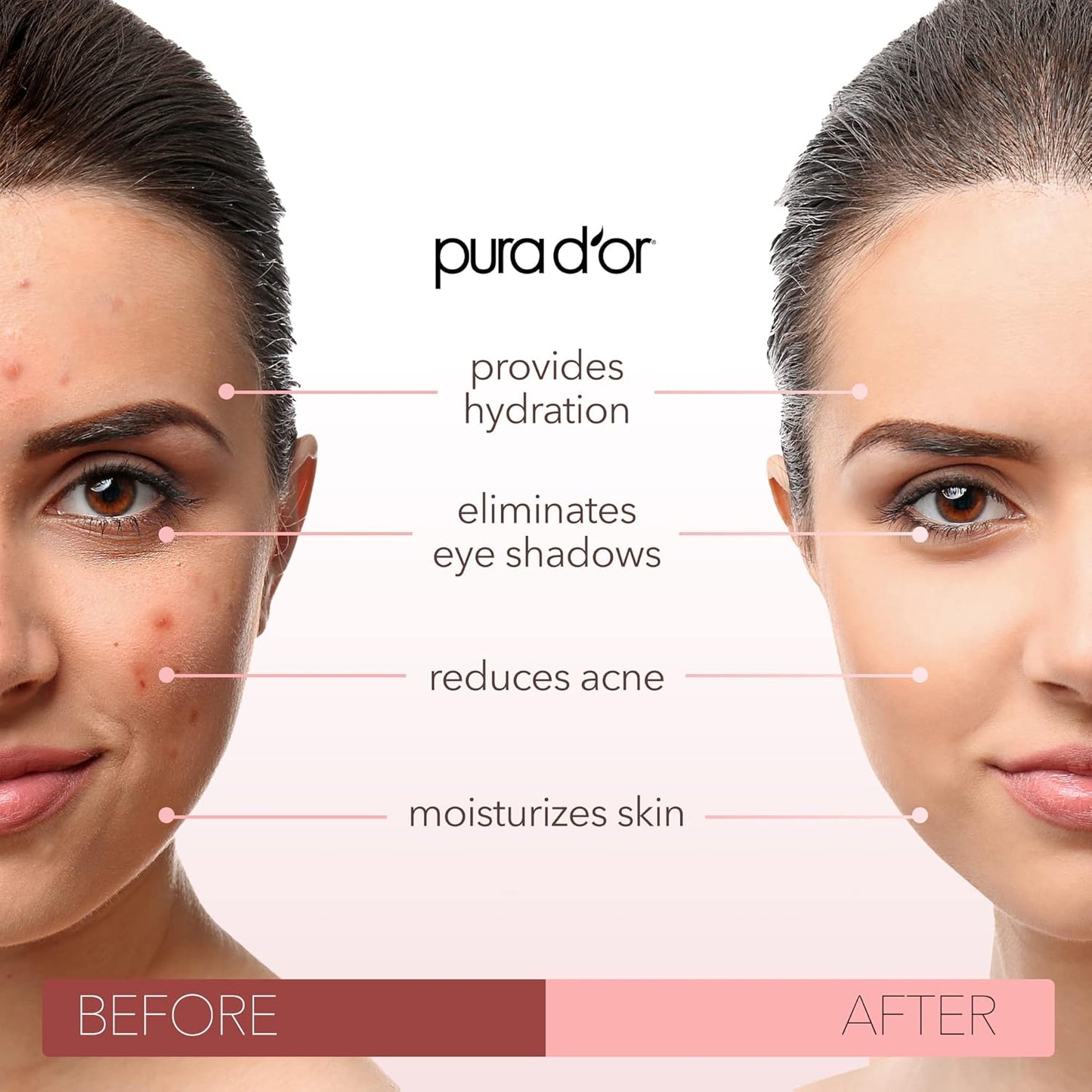 PURA D'OR 16 Oz ORGANIC Sweet Almond Oil - 100% Pure & Natural USDA Certified Cold Pressed Carrier Oil For DIY Beauty - Non-Greasy, Unscented, Hexane Free Moisturizer - Massage Oil For Hair & Skin