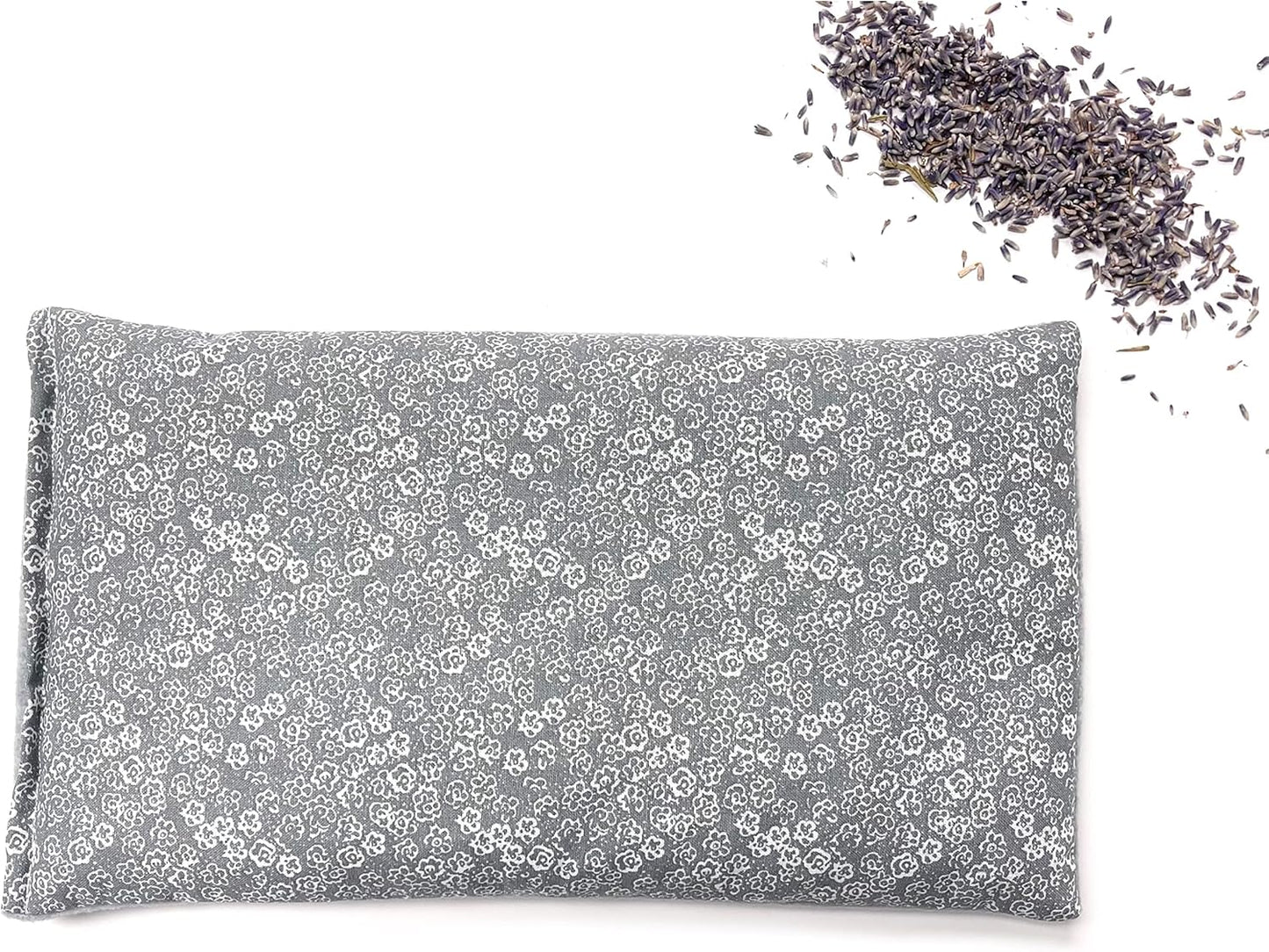 SacksyThyme Microwave Heating Pad for Back, Neck, Menstrual Cramps, Shoulders, Leg Pain Relief - Hot Moist Microwavable Therapy Pack - Flaxseed Hot & Cold Pad Made in USA (Size: 12 x 7) Lavender