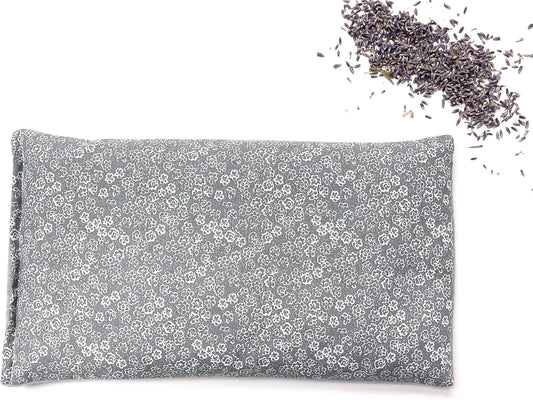 SacksyThyme Microwave Heating Pad for Back, Neck, Menstrual Cramps, Shoulders, Leg Pain Relief - Hot Moist Microwavable Therapy Pack - Flaxseed Hot & Cold Pad Made in USA (Size: 12 x 7) Lavender