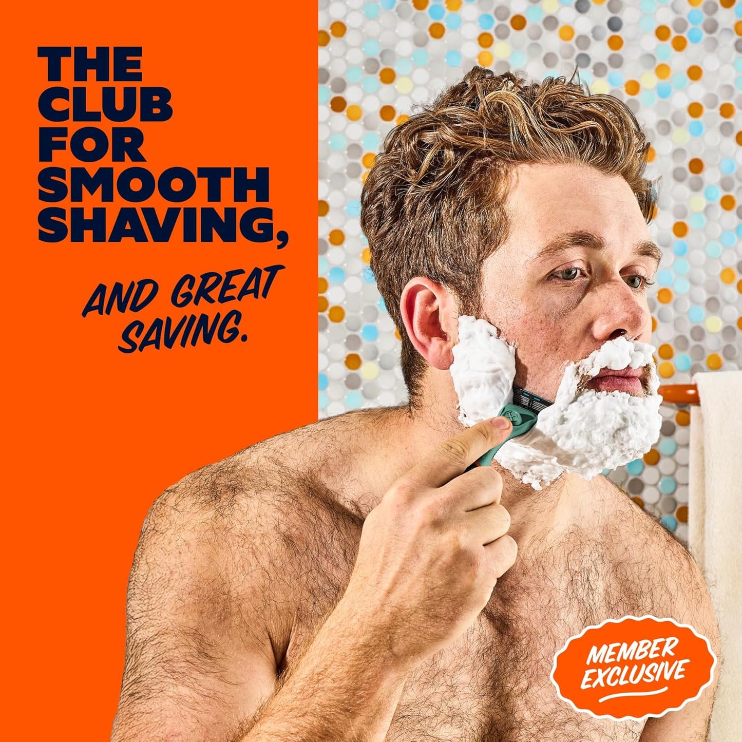 Dollar Shave Club | The Member Exclusive Shave Set | 4 Swift Rinse Refill Cartridges, 1 Handle (Green), 1 Shave Butter 3 ounce, 1 Razor Cover, Razors for Men