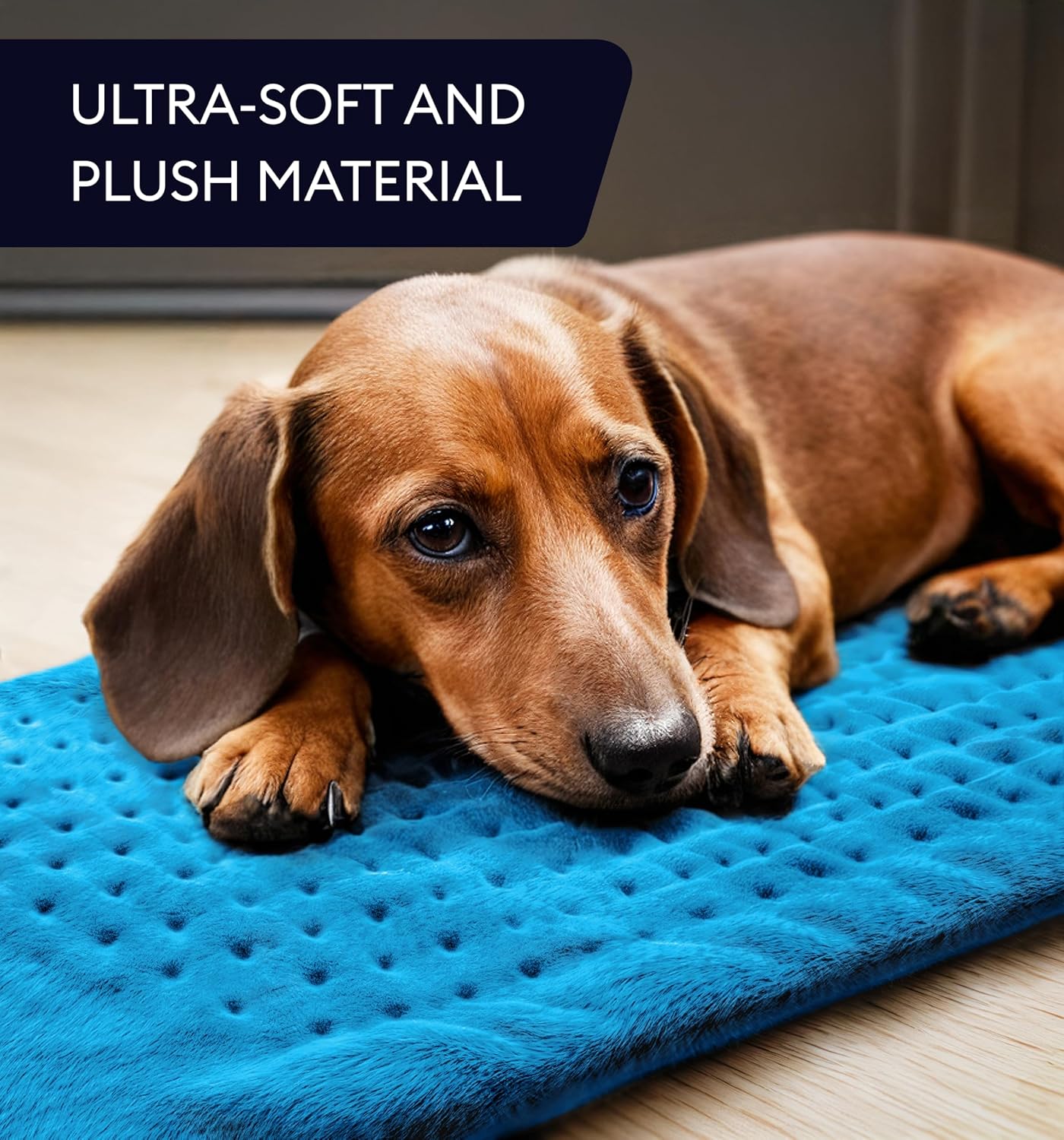 GENIANI Electric Throw - XL Heating Pad for Back Pain & Menstrual Pain Relief, Auto Shut Off, Machine Washable, Moist Heat Pad for Neck and Shoulder, Cramps Relief, 12'‘×24’’ (Aqua Blue)