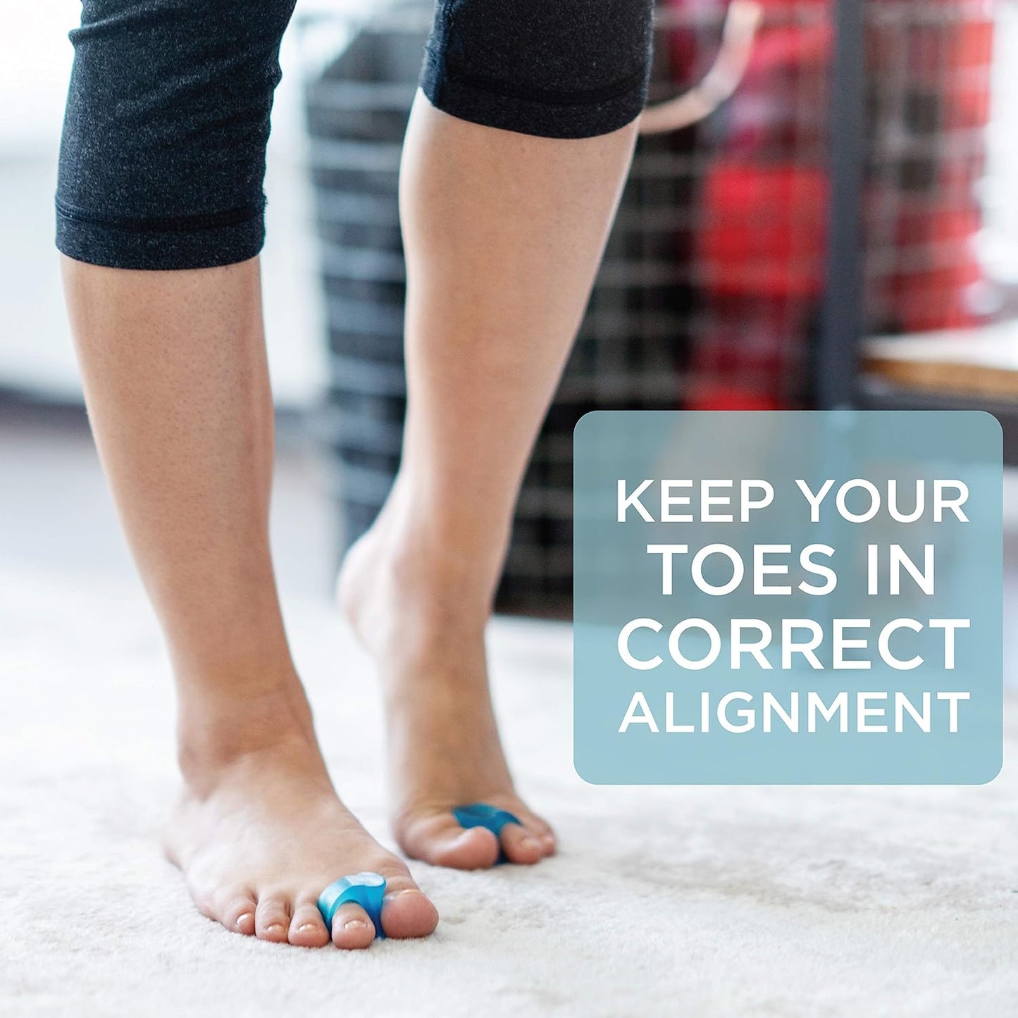 Mind Bodhi Single-Loop Toe Separators 4-Pack: Correcting Bunions and Restoring Toes to Their Original Shape - For Men and Women - Toe Spacers Bunion Corrector - White