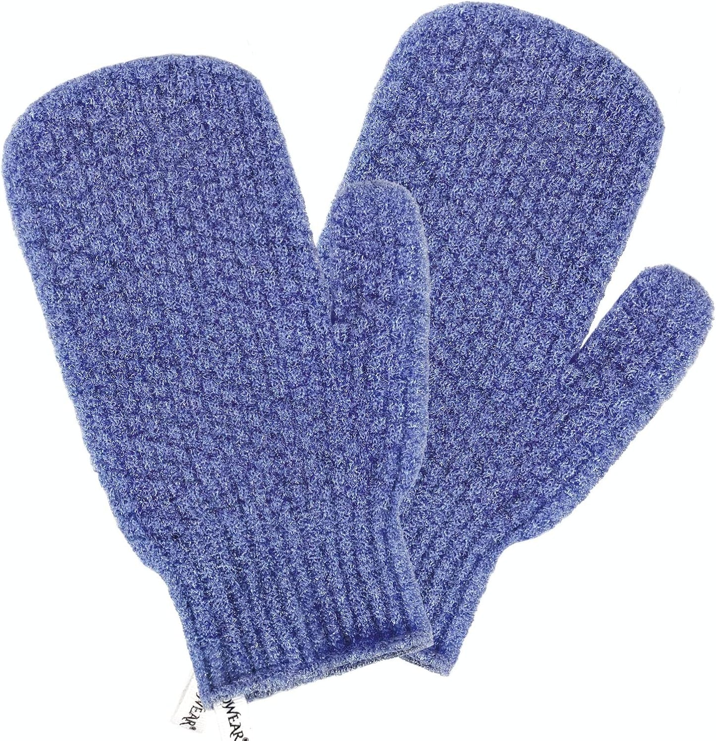 Evridwear Shower Exfoliating Mitts, Deep Cleanse Bathing Scrub Gloves Self Tan Scrubber Mitten Dead Skin Remover for Men and Women,1 Pair Heavy