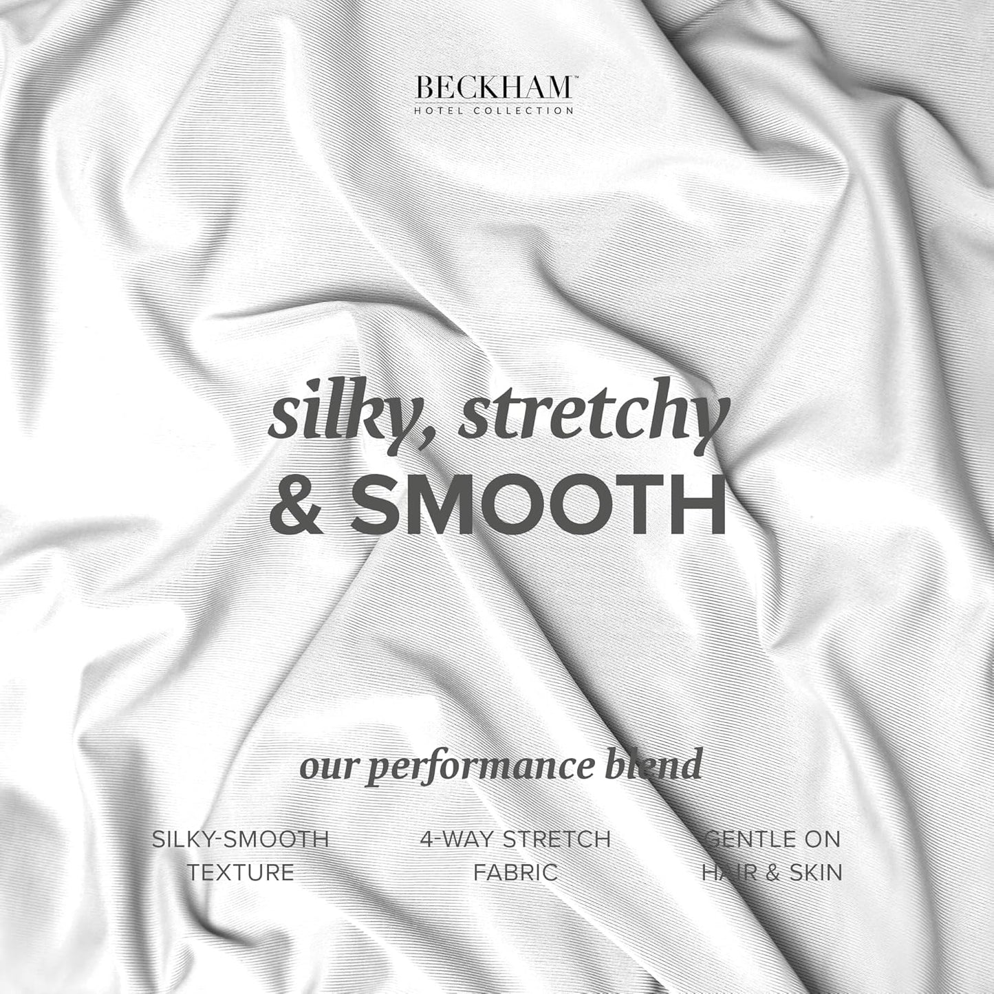 Beckham Hotel Collection Cooling Pillowcases for Hot Sleepers, King Size Set of 2, Cool Bedding, Envelop Closure, Silky Soft, Breathable, Moisture-Wicking, White