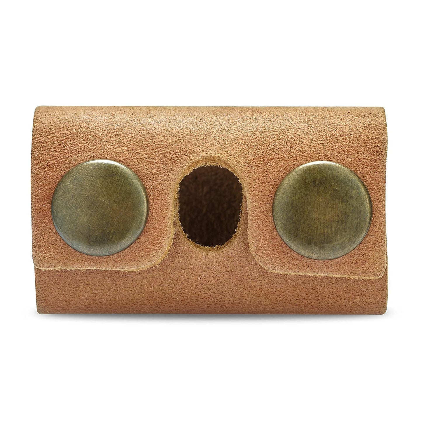 Safety Razor Head Protecting Leather Cover, Genuine Cowhide Leather Double Edge Safety Razor Case Accessories for Travel, Butterfly Razor Case (Vintage Brown)