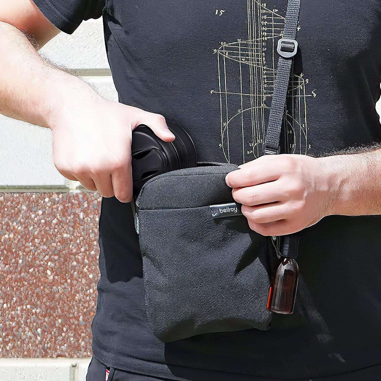 Collapsible Coffee Cup, 16 OZ 480ml Large Silicone Folding Camping Mug, Leak Proof BPA Free Portable, Travel Bottle with Lids for hiking, Microwave & Dishwasher Safe (Black)