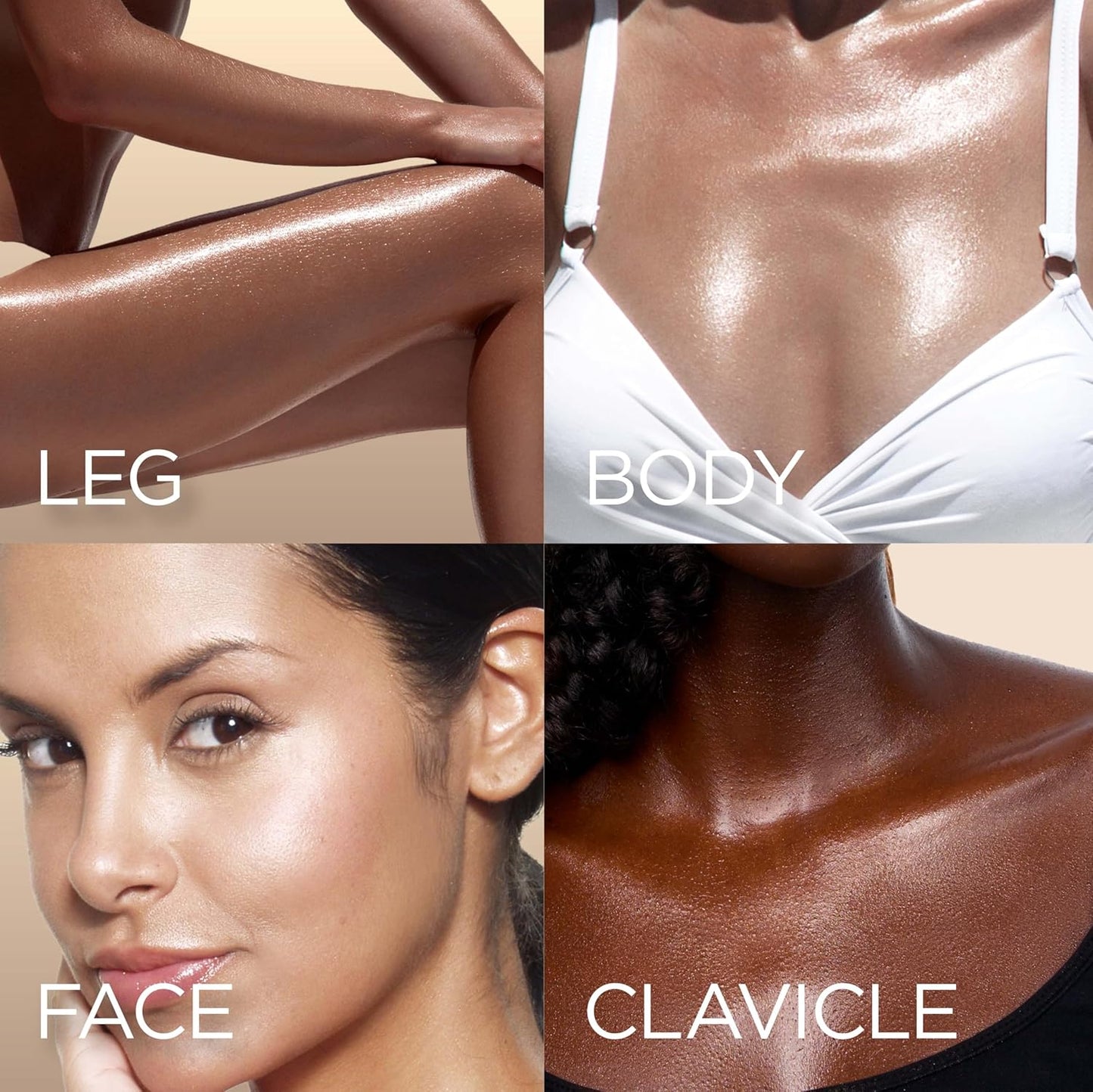 Absolute New York - Silk Glow Shimmer Mist Glow, Radiant, Shimmer Body & Face & Hair, Shea Butter, Coconut Oil, Vitamin E (SBGS06 True Bronze Oil Gel, 3.4 fl oz)