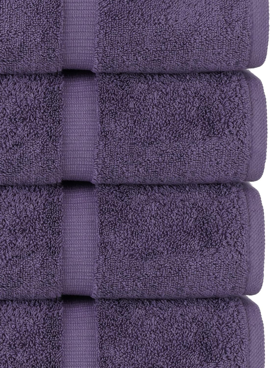 Chakir Turkish Linens | Hotel & Spa Quality 100% Cotton Premium Turkish Towels | Soft & Absorbent (8-Piece Towel Sets, Plum)