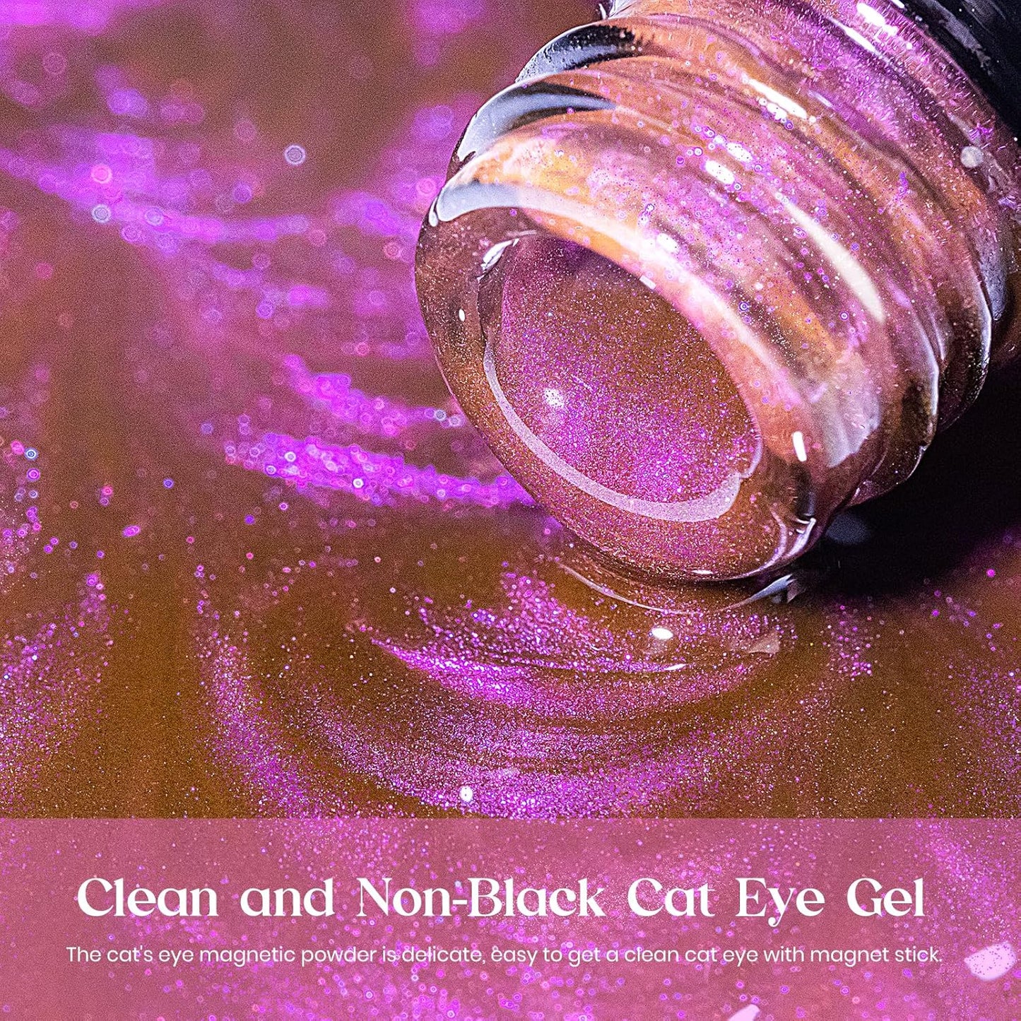 MIZHSE 9D Cat Eye Gel Nail Polish 8 Colors, Neon Collection Magnetic Gel Polish Set with Magnet Stick, Chameleon Color Shifting Cateye Nail Effect Soak Off Nail Art Manicure Home Ladies Gift