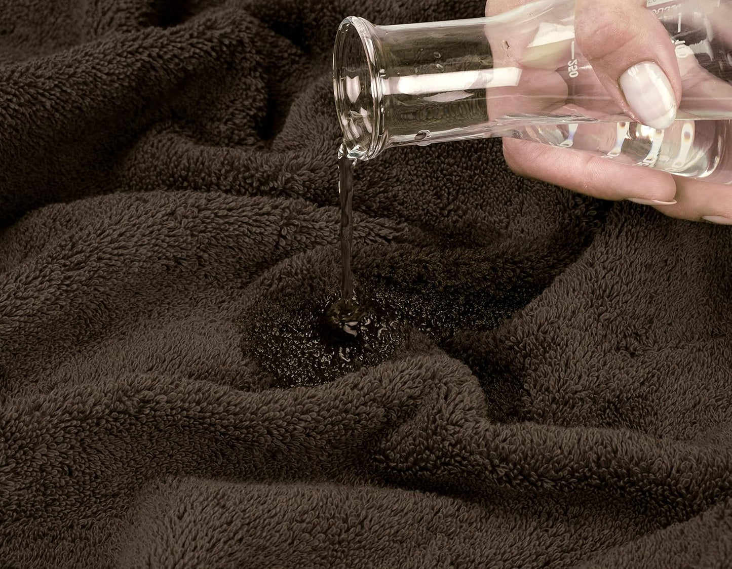 American Soft Linen Luxury Washcloths for Bathroom, 600 GSM 100% Cotton 4 Piece Turkish Wash Cloth Set, 13x13 in Soft Rags for Body and Face, Brown Washcloths