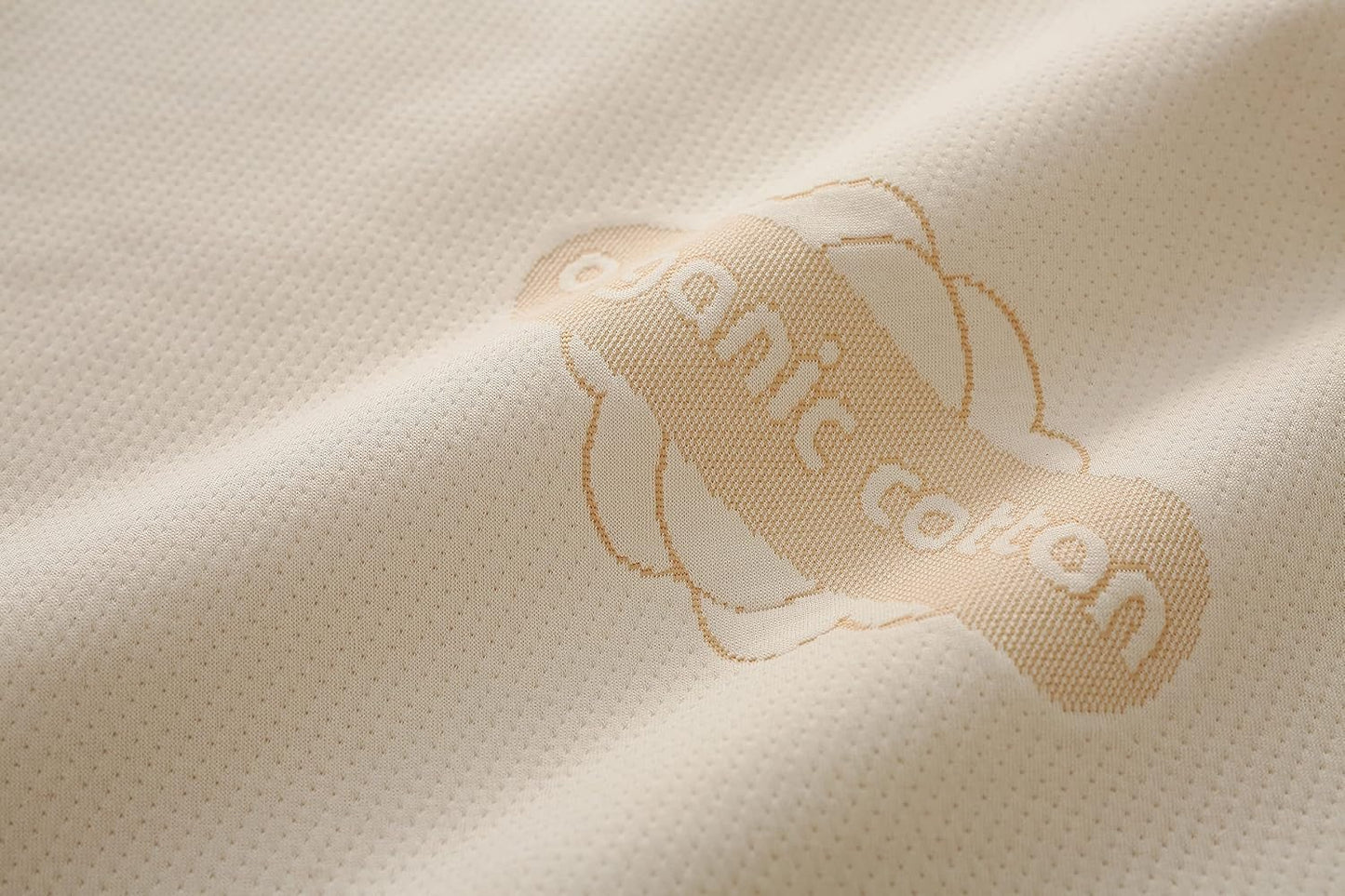 2-Pack Deluxe Organic Cotton Pillow Protectors - Standard - Certified Organic, Waterproof, Zippered Encasement, Soft Knit Fabric, Thick 280 GSM Cotton