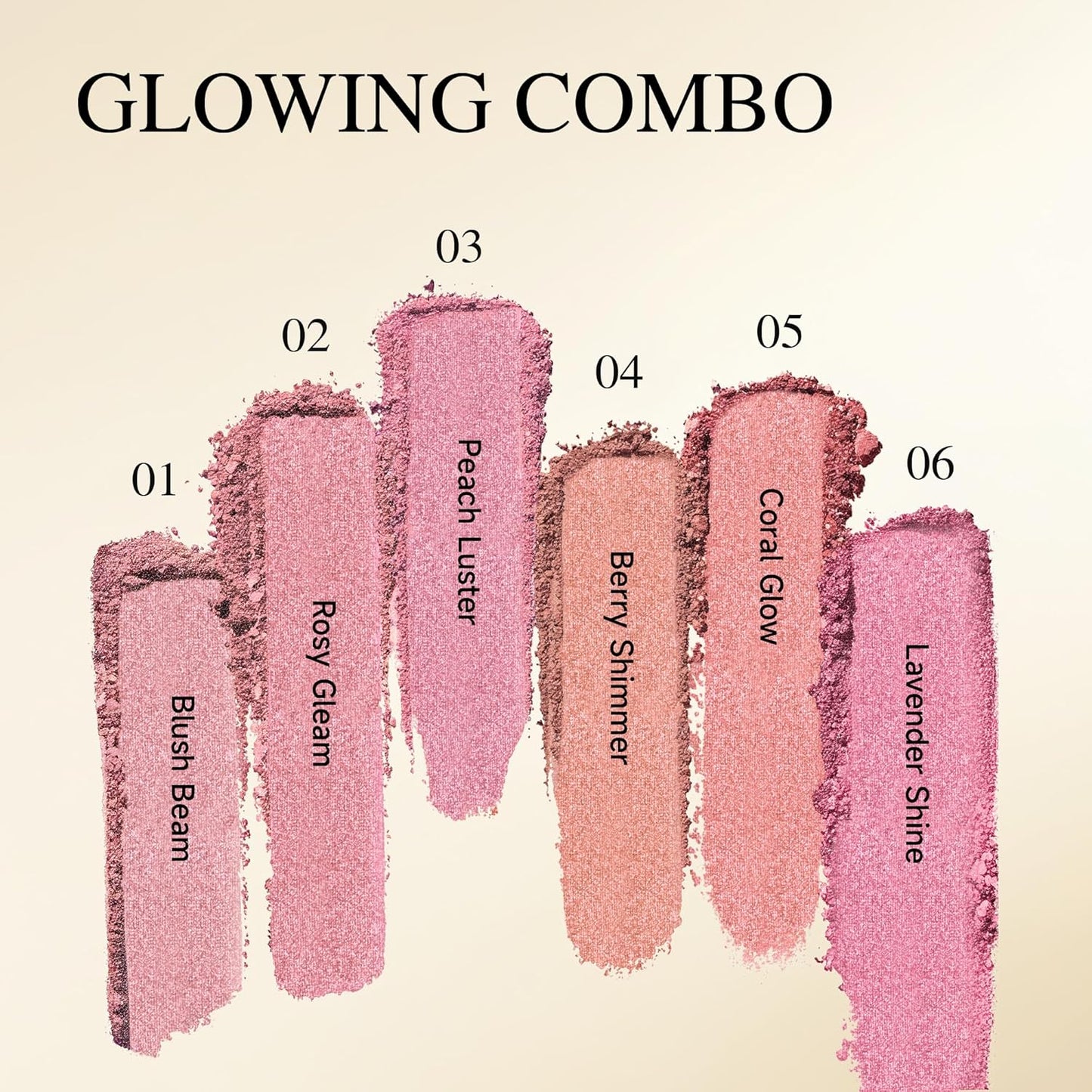 Luminous Blush Powder-Multi-Use Formula, Ultra-Fine & Smooth, Longer-Lasting Wear with Natural Luminous Glow (06#)