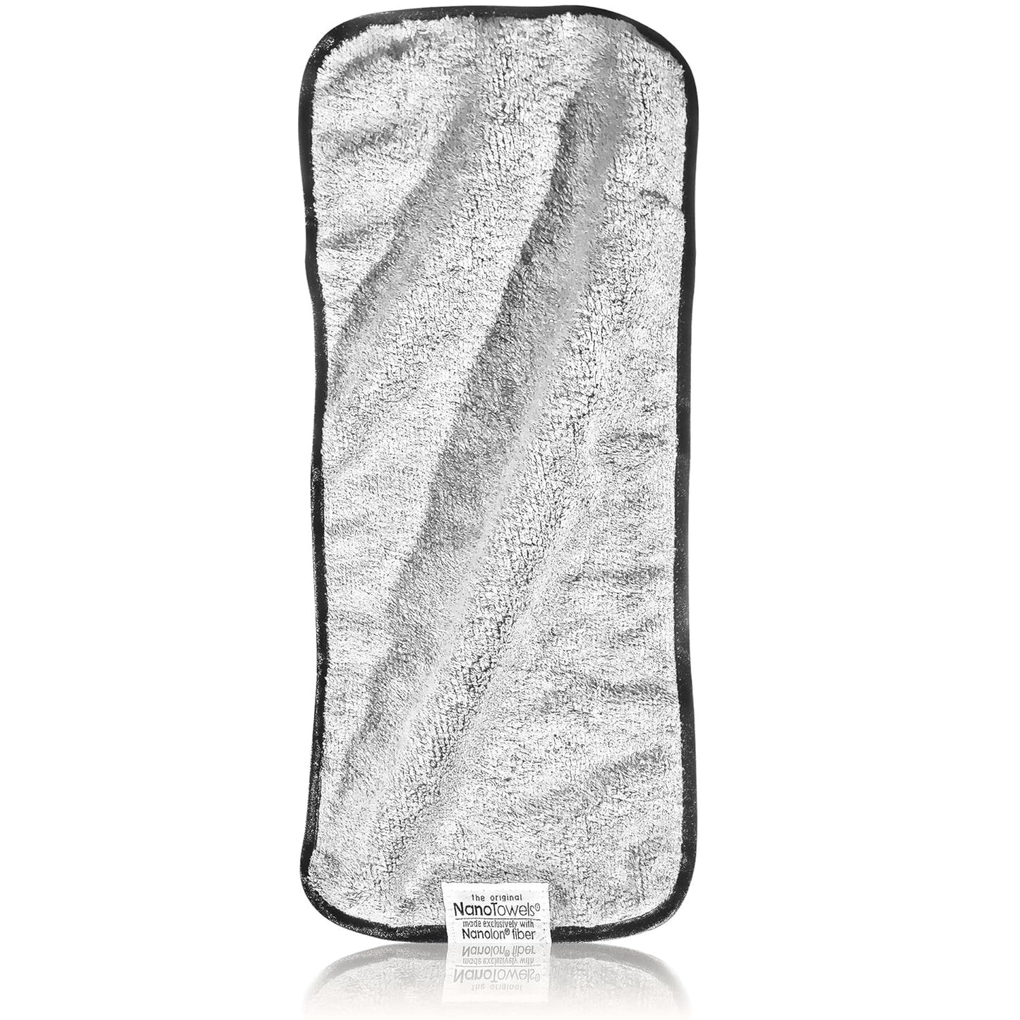 Nano Towel Makeup Remover Face Wash Cloth. Remove Cosmetics FAST and Chemical Free. Wipes Away Facial Dirt and Oil Like An Eraser. Great for Sensitive Skin, Acne, Exfoliating (Grey)