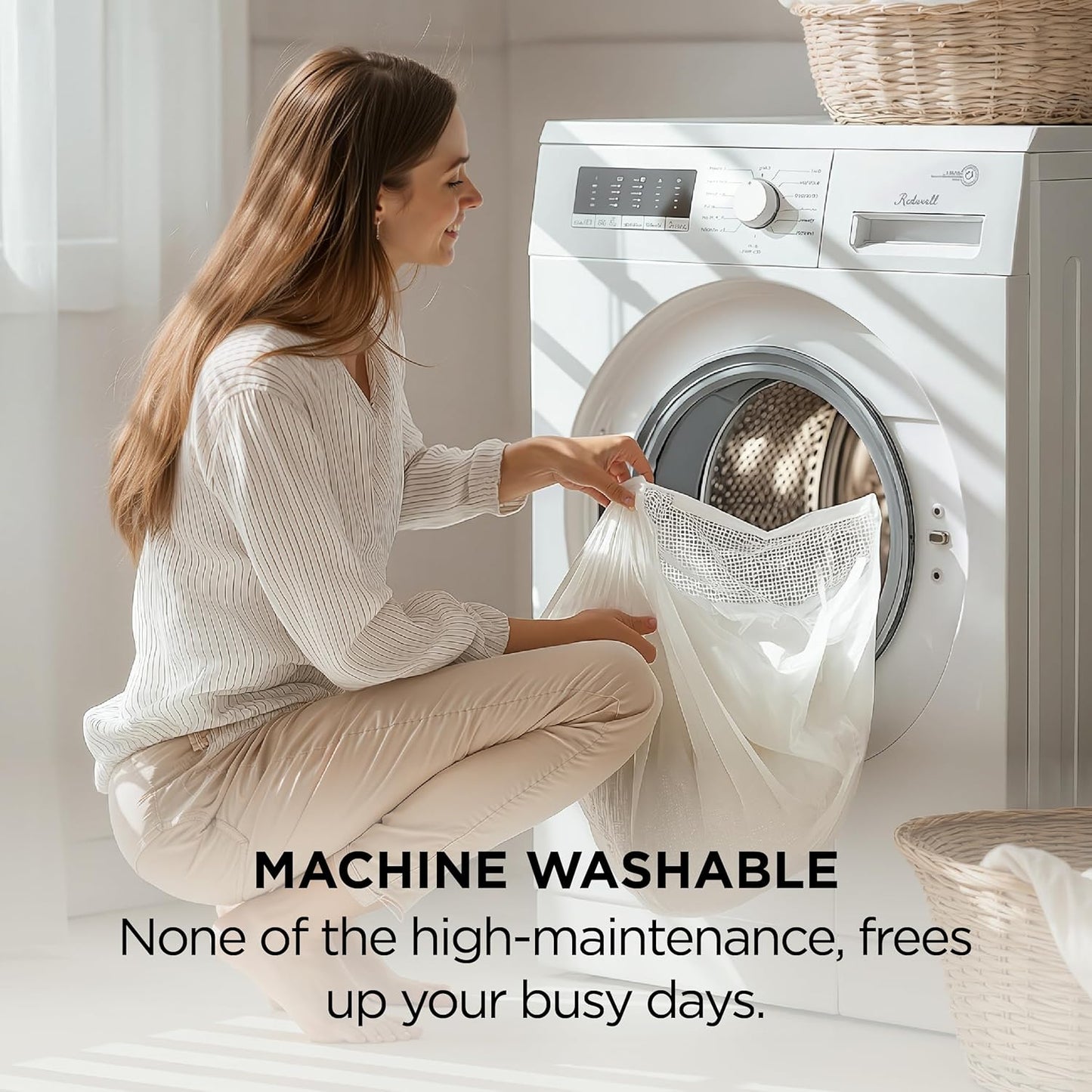 Bedsure Satin Pillowcases, Similar to Silk Pillow Cases Queen Size Set of 2, Pillow Case for Sleeping Women with Envelope Closure, Gifts for Women Men, Light Blue, 20x30 Inches, 2pcs