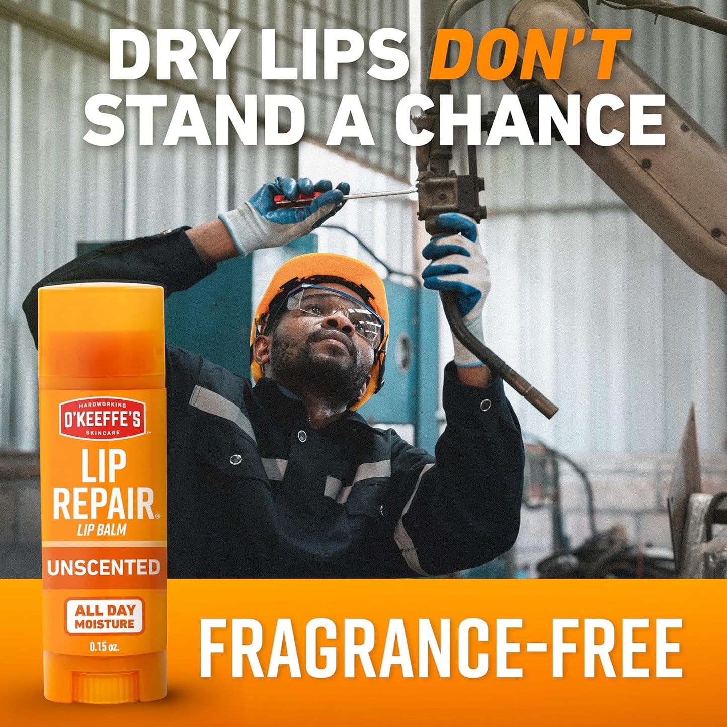 O'Keeffe's Lip Repair Unscented Lip Balm for Dry, Cracked Lips - Stick (3 Pack) - Moisturizer for Very Dry Lips