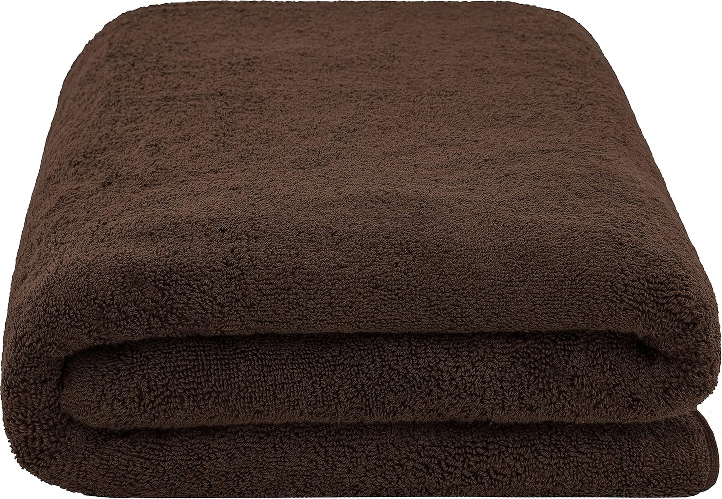 American Soft Linen Oversized Bath Sheet 40x80 Extra Large for Bathroom, 600 GSM 100% Cotton Turkish Jumbo Bathsheet Towels for Adults, Brown Bath Sheet