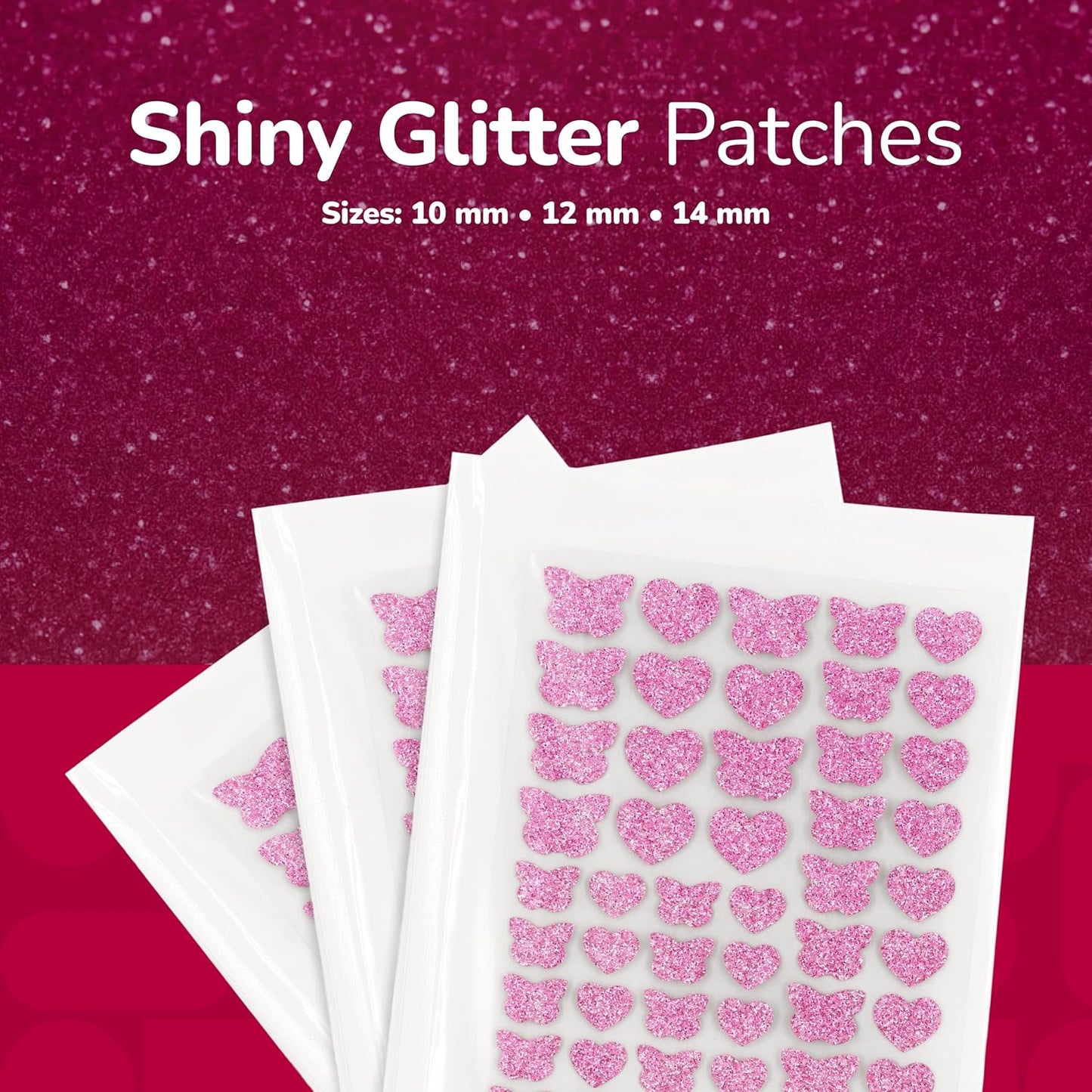 BioSwiss Pimple Patches, Shiny Glitter Patch for Zits and Blemishes, Hydrocolloid Spot Stickers for Face and Skin, 100 Count