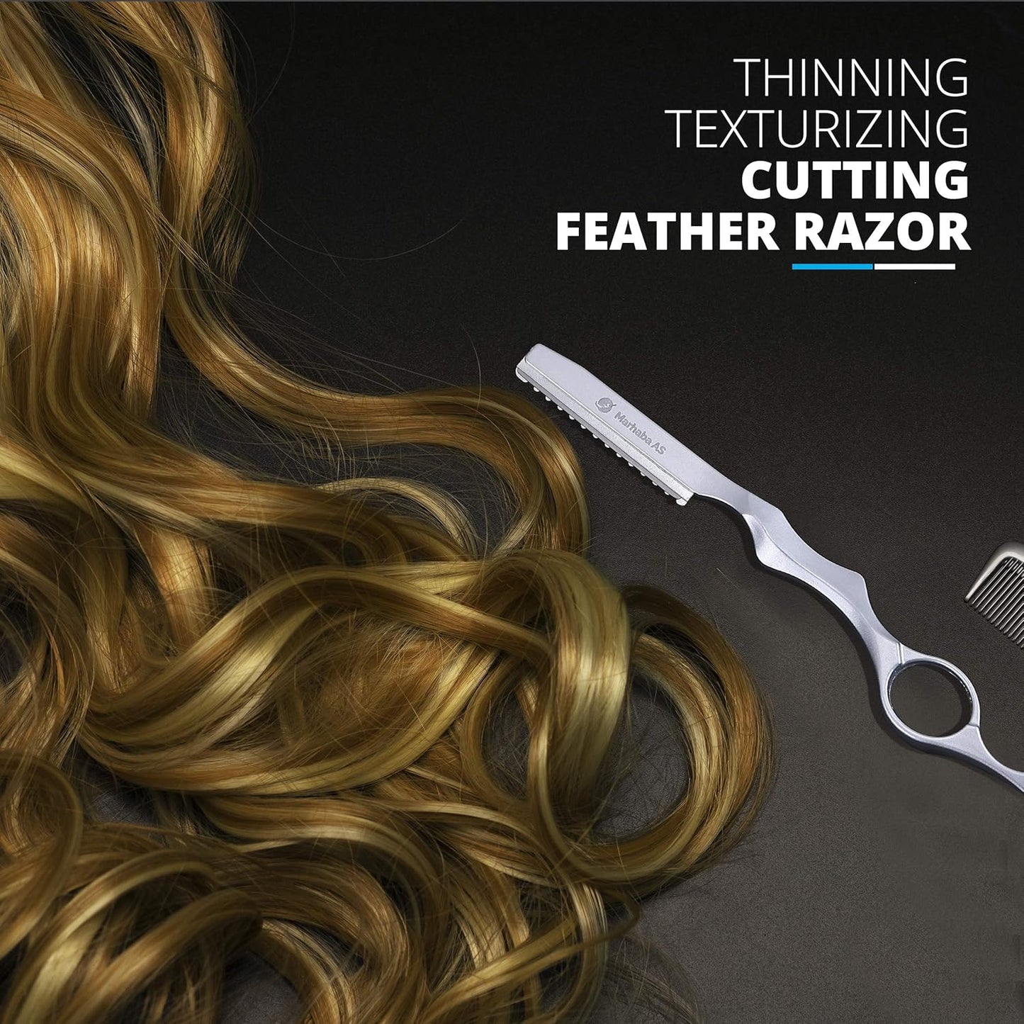 Hair Scissors Kit – 10 Pieces Stainless Steel Precision Shears for Dry & Wet Hair, Professional and Personal Hair Cutting Set for Men and Women, Sharp Barber Tools with Accessories