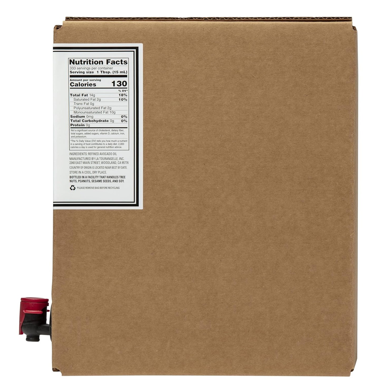 La Tourangelle Avocado Oil, Handcrafted from Premium Avocados, Great for Cooking, as Butter Substitute, and for Skin and Hair, 169 fl oz