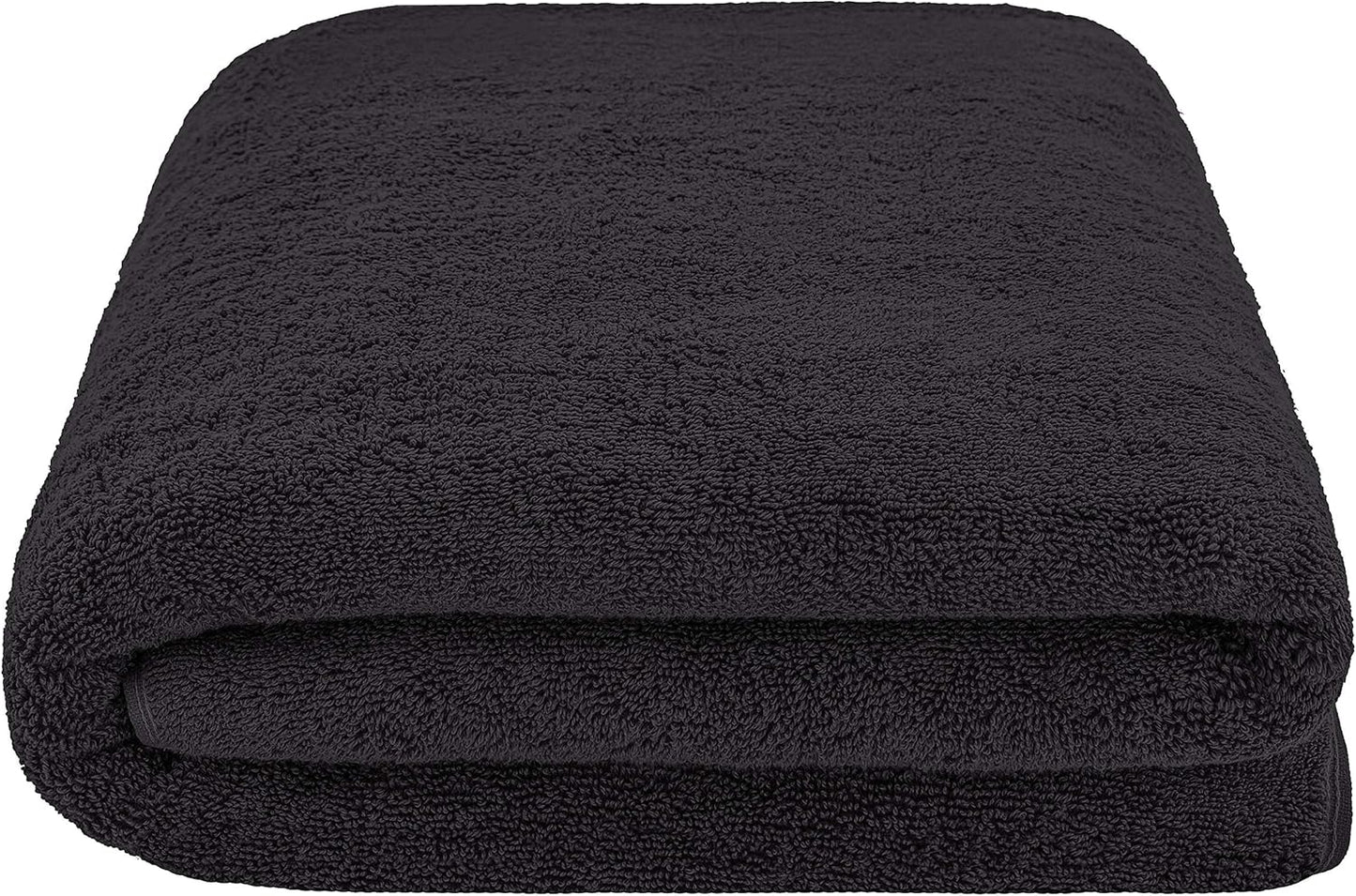 American Soft Linen Oversized Bath Sheet 40x80 Extra Large for Bathroom, 600 GSM 100% Cotton Turkish Jumbo Bathsheet Towels for Adults, Black Bath Sheet