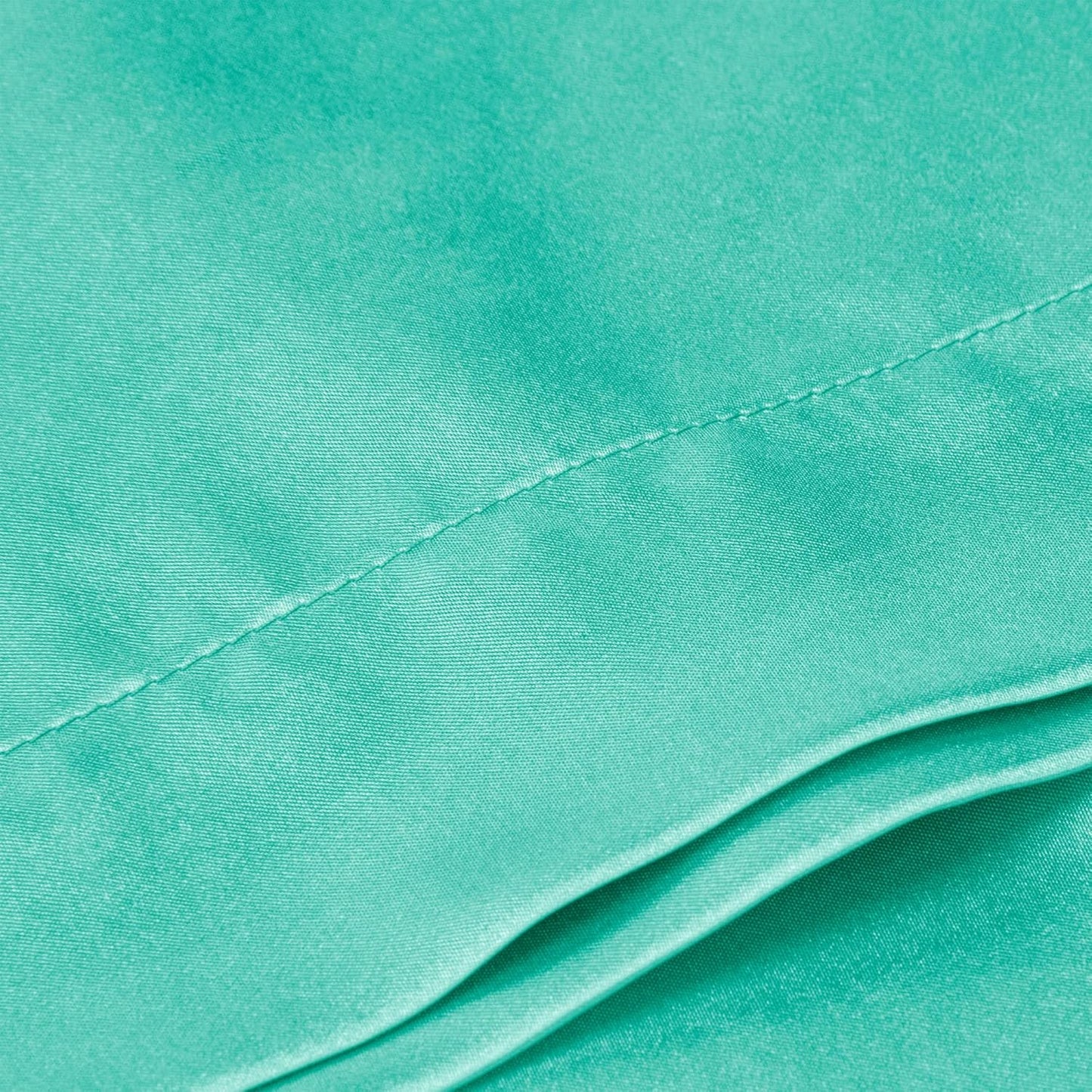 BEDELITE Satin Body Pillow Cover, Super Soft and Cooling Body Pillow Pillowcase for Hair and Skin, Breathable Silky Full Long Pillowcase Cover(20"x54", Turquoise)