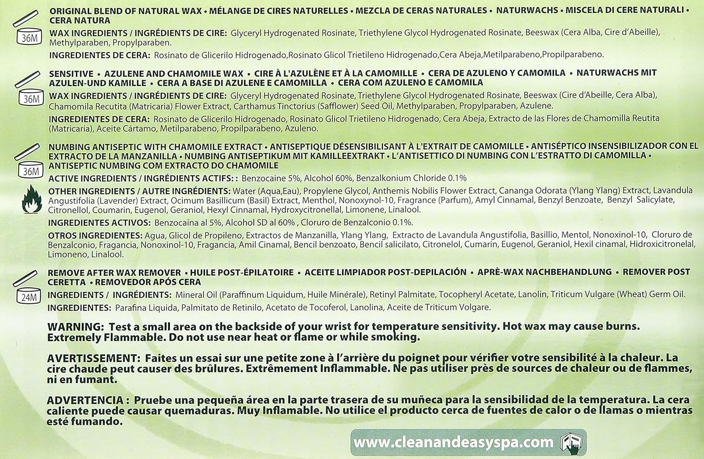 Clean + Easy Petite Triple Roll On Wax Kit – Hair Removal Warmer with Cartridges, Rollers, Remover & Strips, Pre & Post Wax Care Kit, 120V