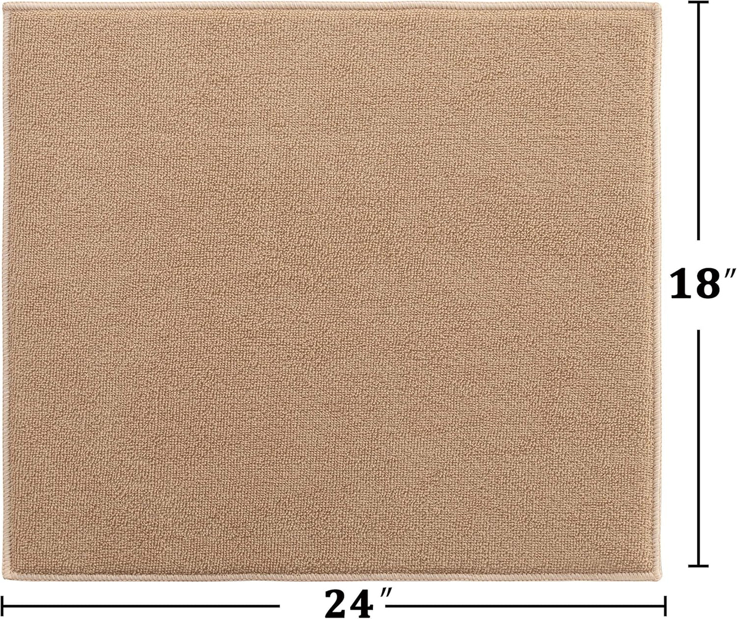 Absorbent, Reversible Microfiber Dish Drying Mat for Kitchen, 18 Inch x 24 Inch